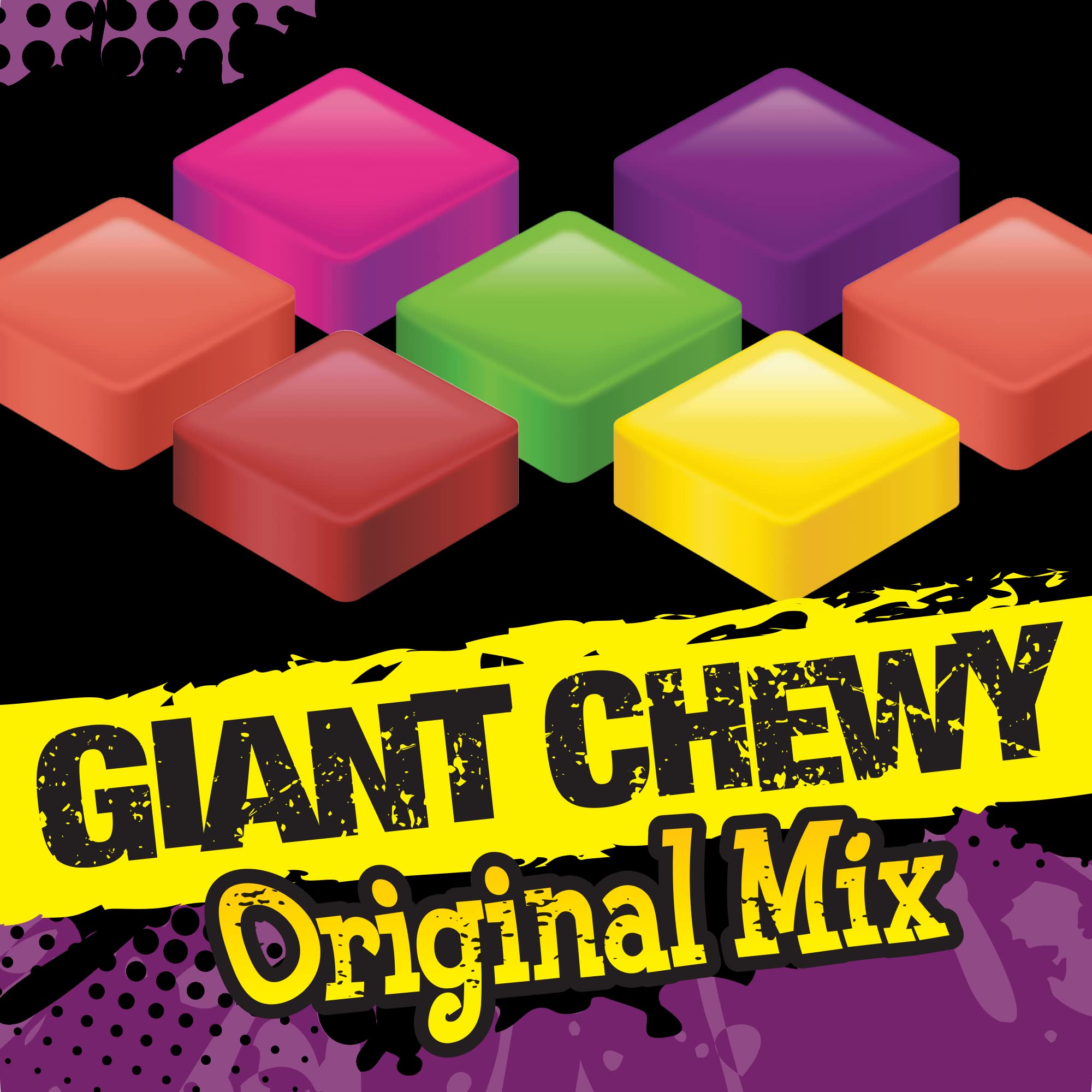 Now and Later Giant Chewy Original Mix Fruit Candy - 38oz Bulk Tub | Long-Lasting Chewy Candy for Parties, Halloween Treats & Office Snacks
