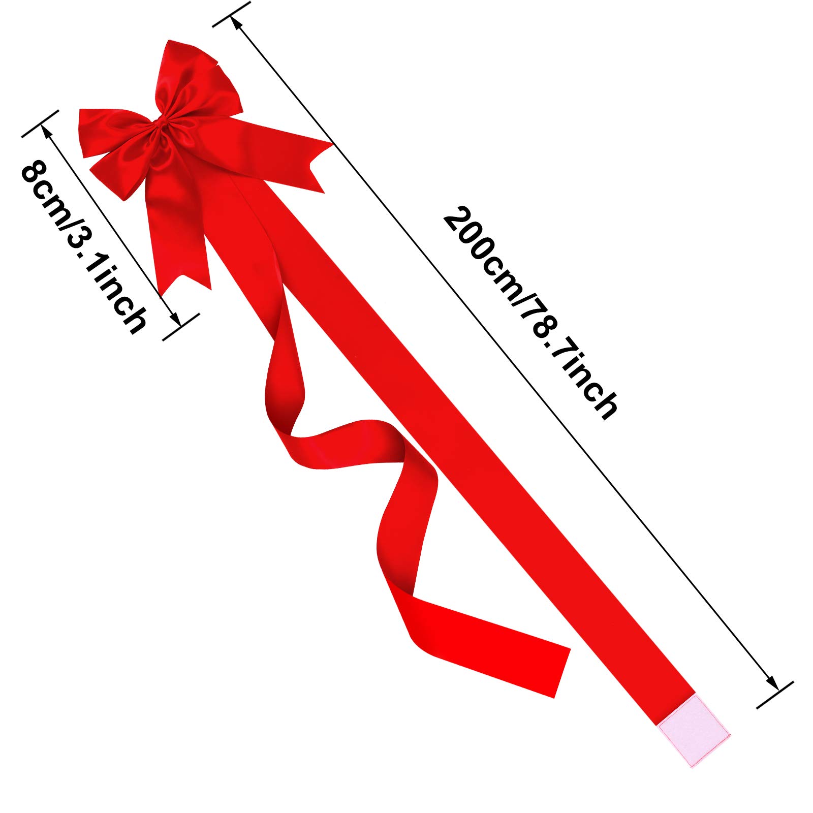 Premium 9-Piece WILLBOND Christmas Ribbon Bows Set - Large Decorative Door & Cabinet Bows for Xmas Tree, Wreaths, Gift Wrapping & Holiday Party Decorations (Red)