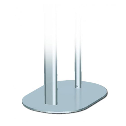 Apple iPad Floor Stand for Large 22x56 Posters - Adjustable Top Loading Slide-in Frame Display Holder - Perfect for Trade Shows, Retail Stores, and Exhibition Booths