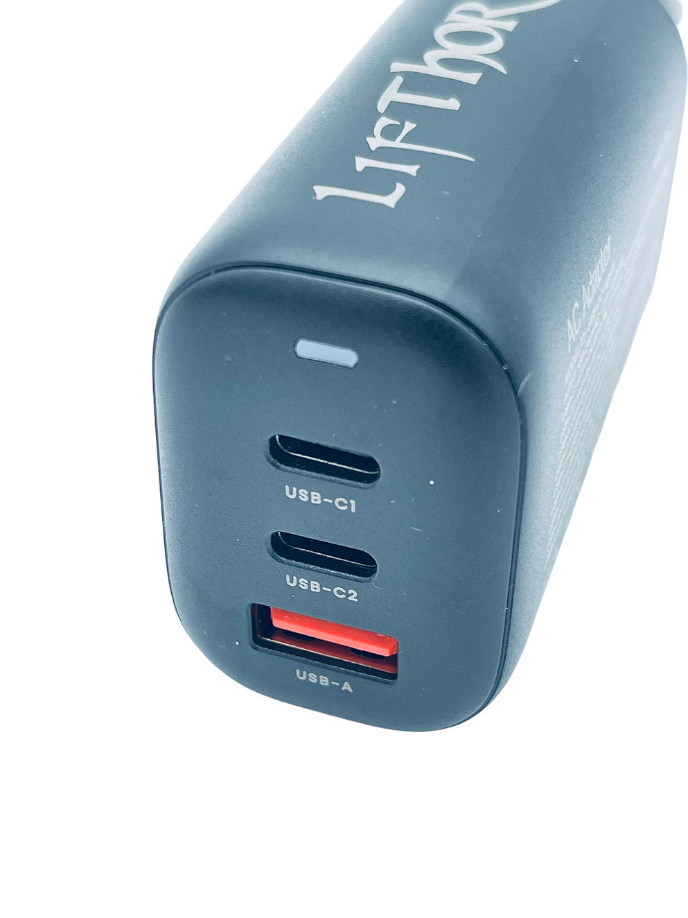 LifThor 65W USB-C Fast Charger with GaN Technology - Ultra Compact PD Charger for iPhone 15/14/13, MacBook, iPad, Samsung Galaxy - Perfect for Travel, Office & Home Use