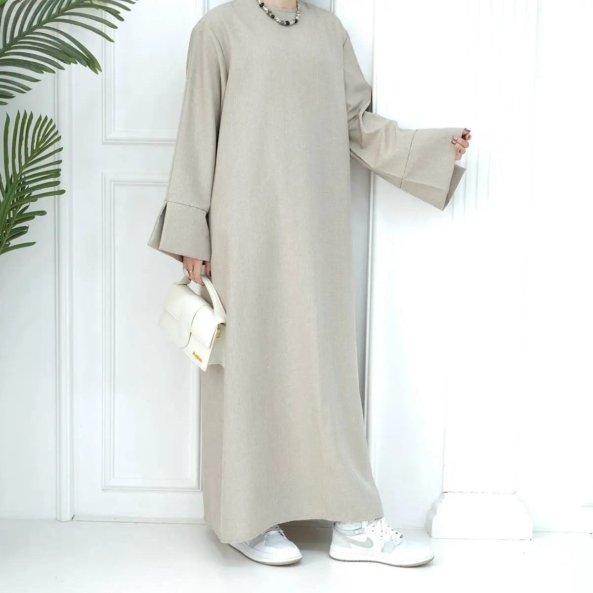Turkish Loose Abaya Dress for Women - Comfortable Daily Wear Islamic Modest Clothing for Prayer, Mosque & Casual Outfits