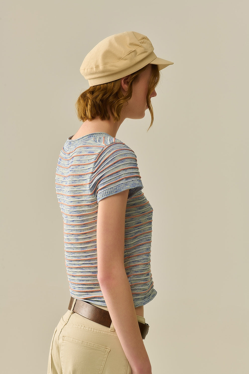Blue Striped Button Pullover Sweater - Casual Knit Top for Men & Women | Perfect for Fall, Winter & Layering Outfits