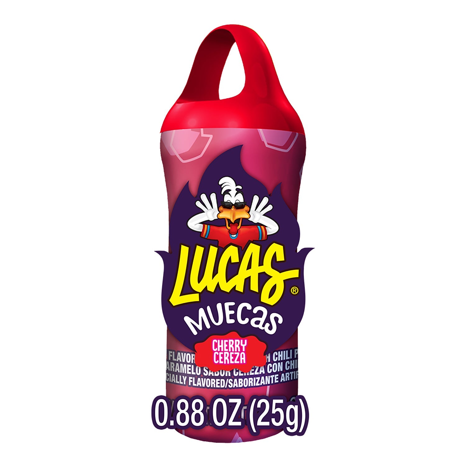 Lucas Muecas Cherry Flavor Gummy Candy | 10 Count Box | Perfect for Parties, Snacks & Movie Nights