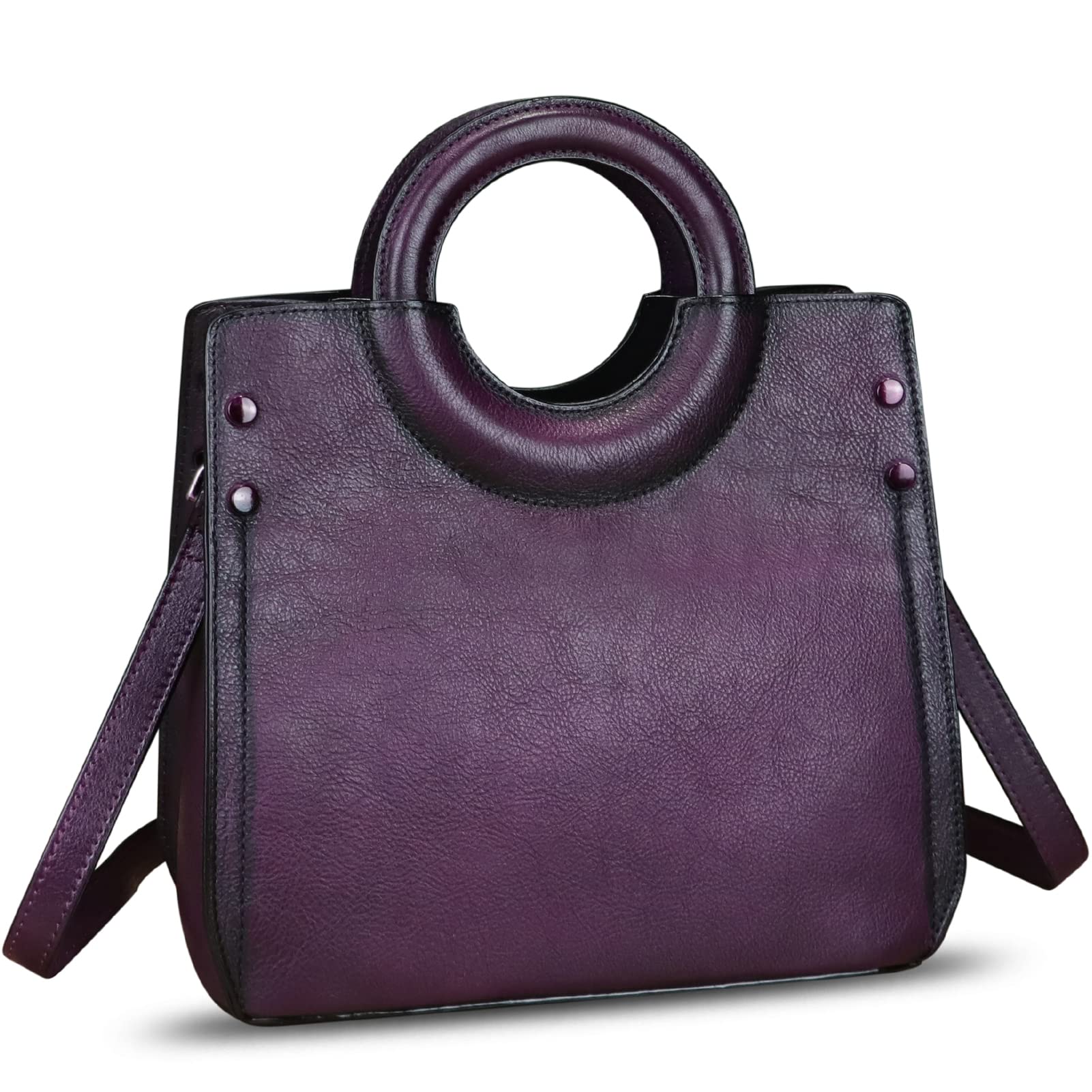Genuine Leather Handbags for Women - Vintage Real Leather Fashion Messenger Bag, Shoulder Bag & Crossbody Purse - Perfect for Work, Travel & Everyday Use