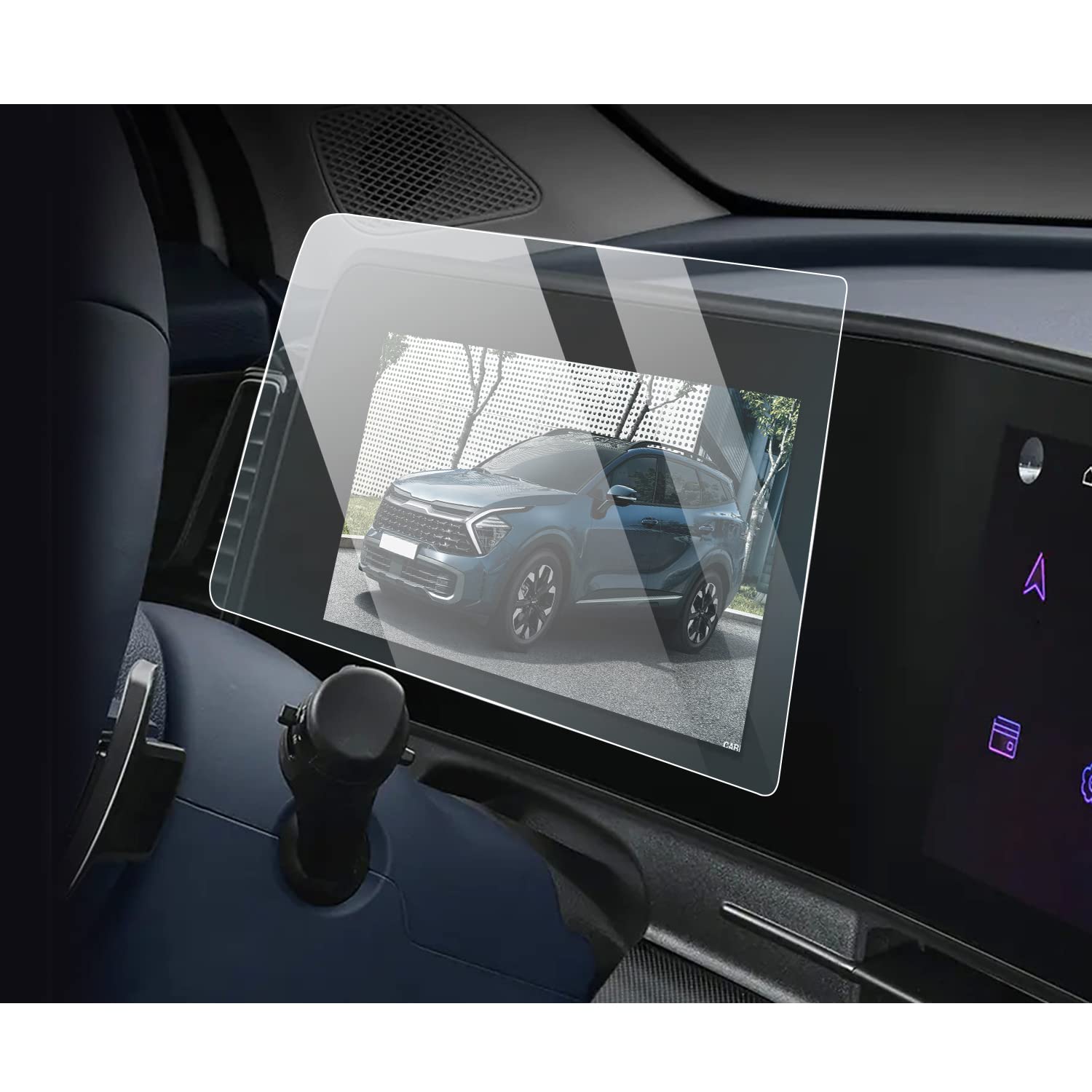 2023 Kia Sportage NQ5 Tempered Glass Screen Protector - HD Clear Touchscreen Dash Instrument Panel Protective Film | Anti-Scratch & Bubble-Free | Perfect for Navigation & Daily Driving