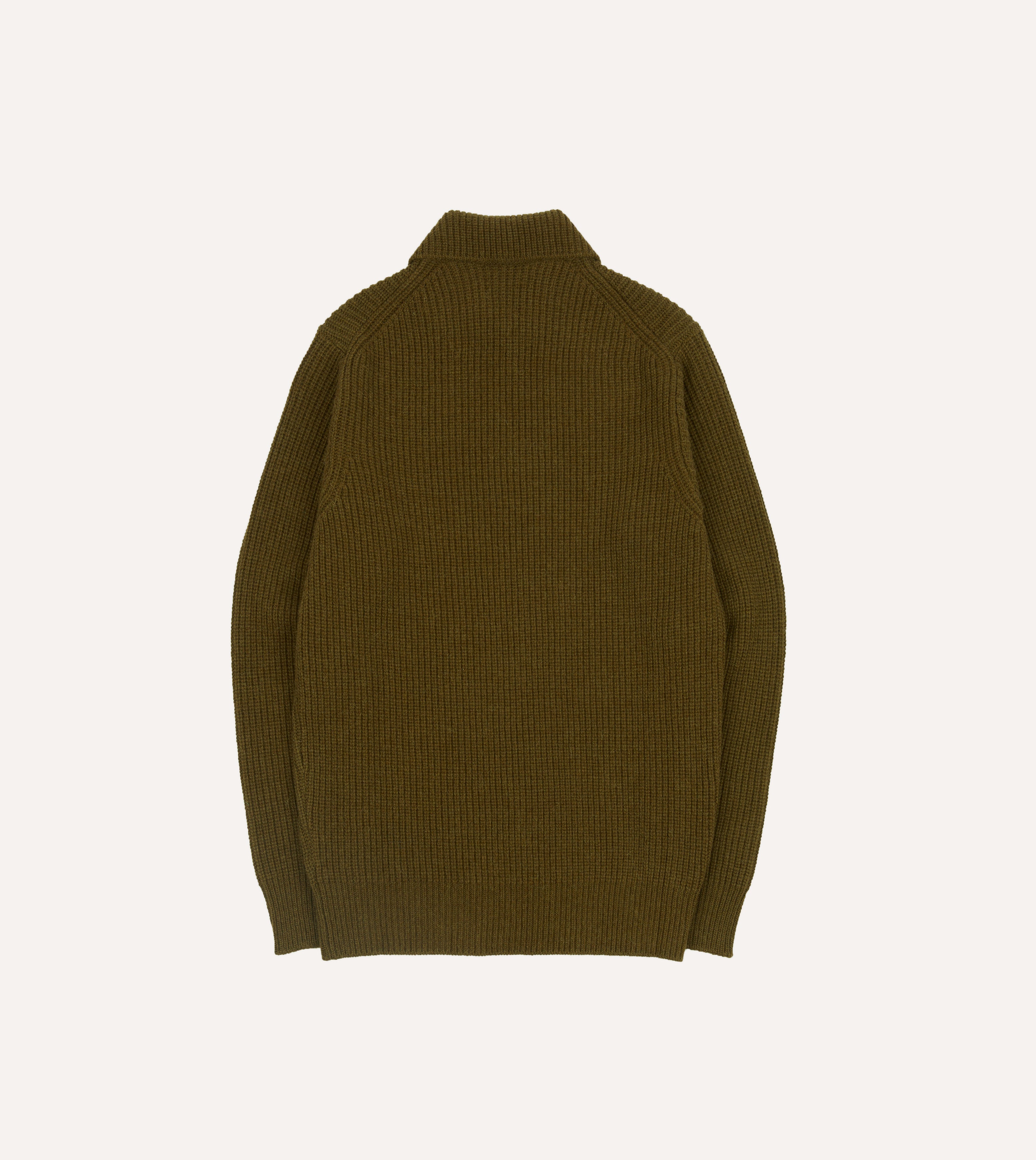 Premium Olive Green Alpaca Lambswool Ribbed Crewneck Sweater - Soft & Warm Winter Pullover for Women | Cozy Casual Wear, Office Outfits & Holiday Fashion