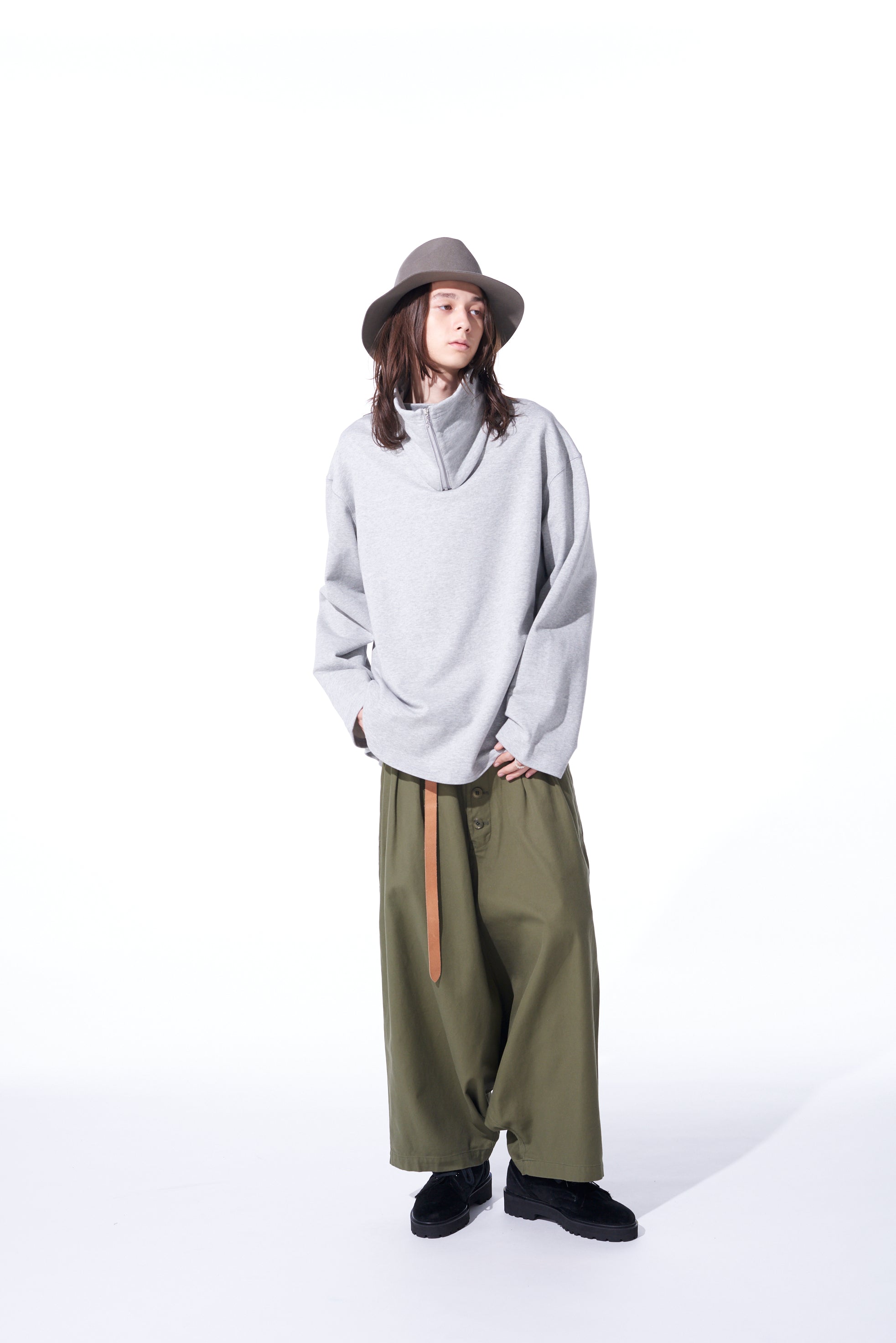 Soft Cotton Fleece High Neck Zip-Up Sweatshirt for Women - Cozy Winter Pullover for Casual Wear & Outdoor Activities