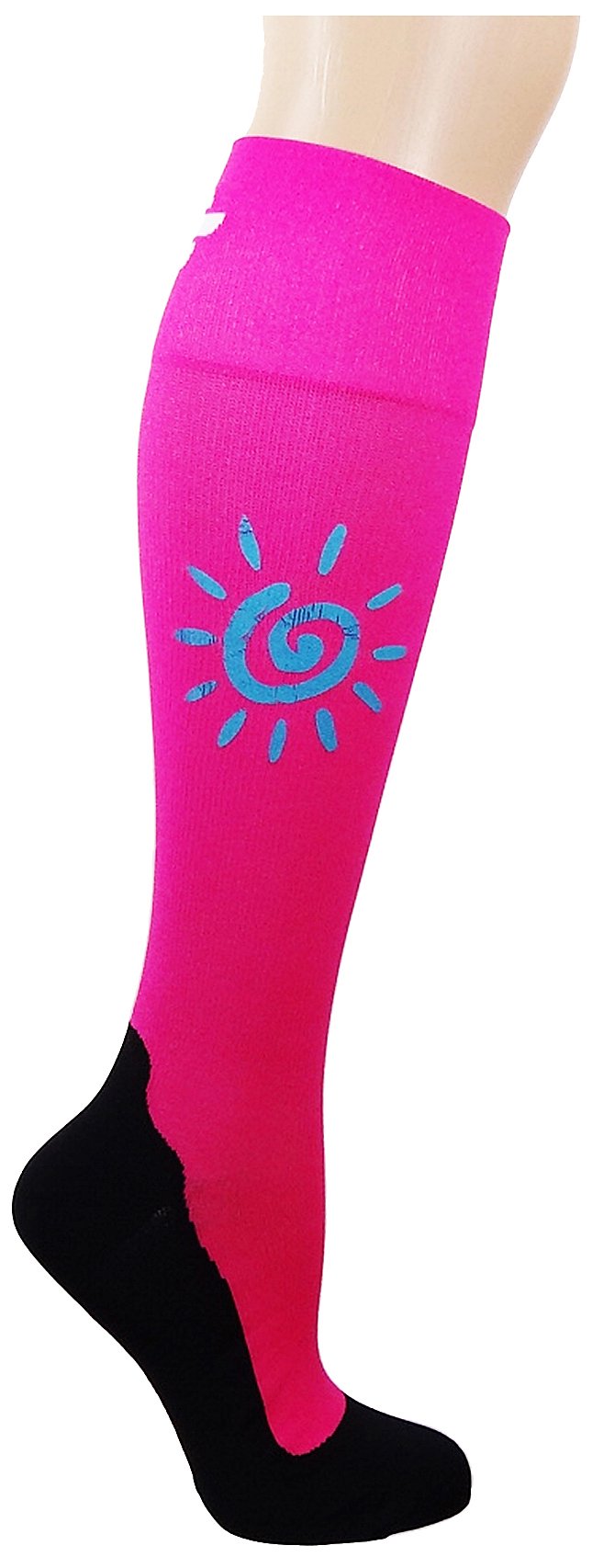 Bondi Band Sun Compression Socks for Women & Men - Moisture Wicking, UV Protection, Arch Support - Perfect for Running, Hiking, Travel & Outdoor Activities
