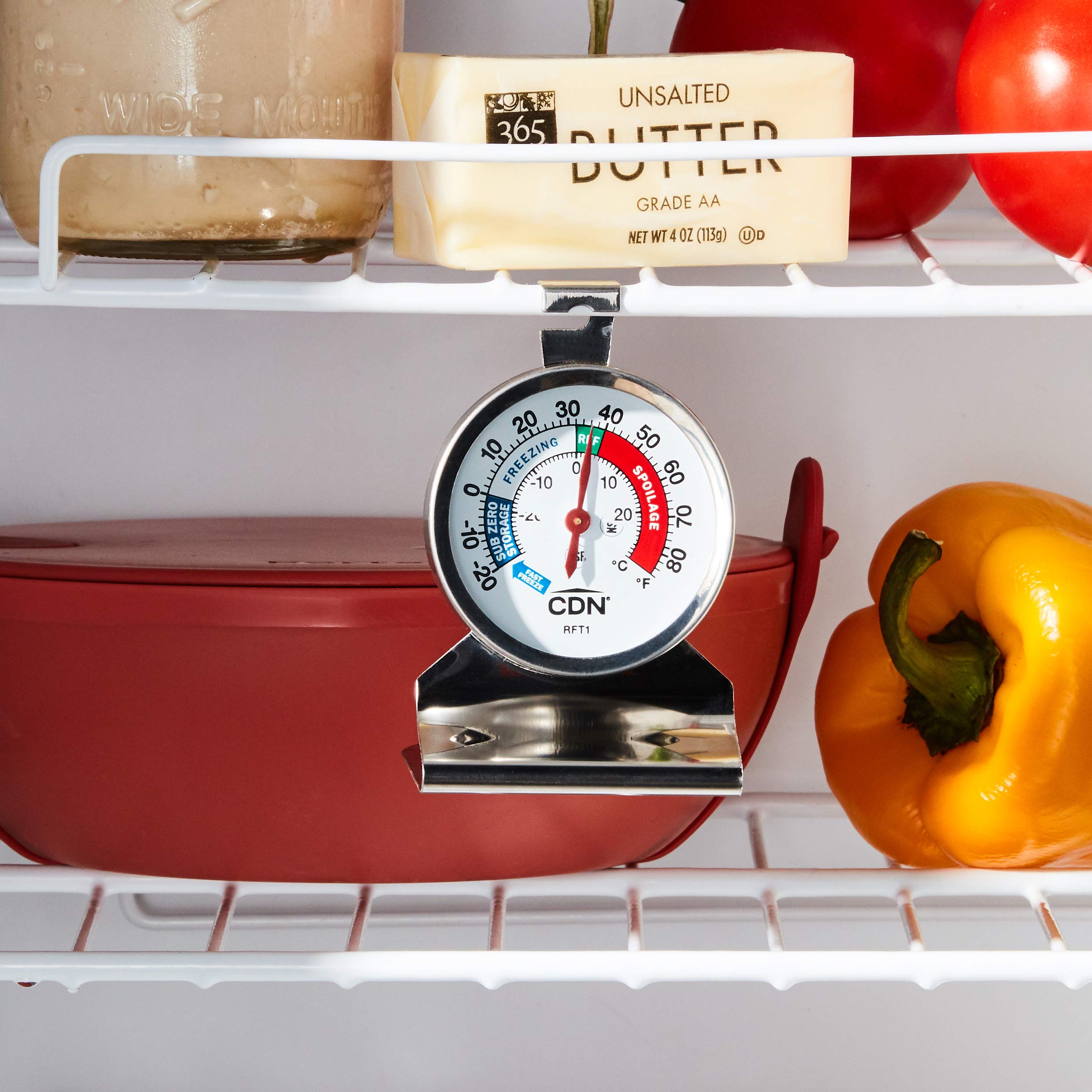 ProAccurate Heavy Duty Refrigerator Freezer Thermometer - Digital LCD Display, High Precision Temperature Sensor for Food Safety - Ideal for Home Kitchen, Restaurant, and Commercial Use