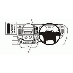 ClicOn No Holes Center Dash Mount for Fiat Ducato (2007-2014) - Secure Phone Holder for Hands-Free Driving & GPS Navigation