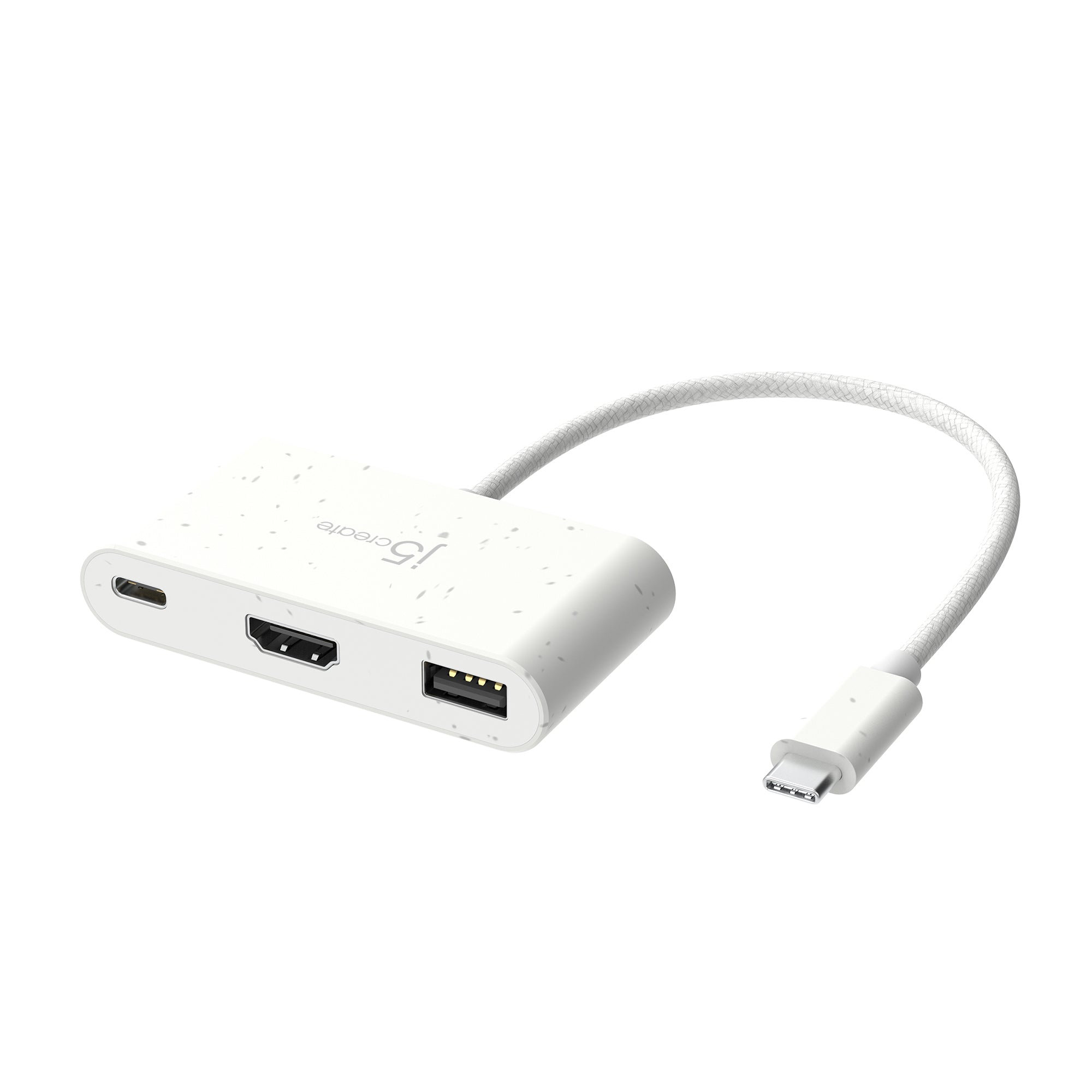 USB C to HDMI & USB A Adapter with Power Delivery - 4K Video, Fast Charging for MacBook, iPad, Laptop, Phone - Perfect for Home Office, Gaming & Presentations