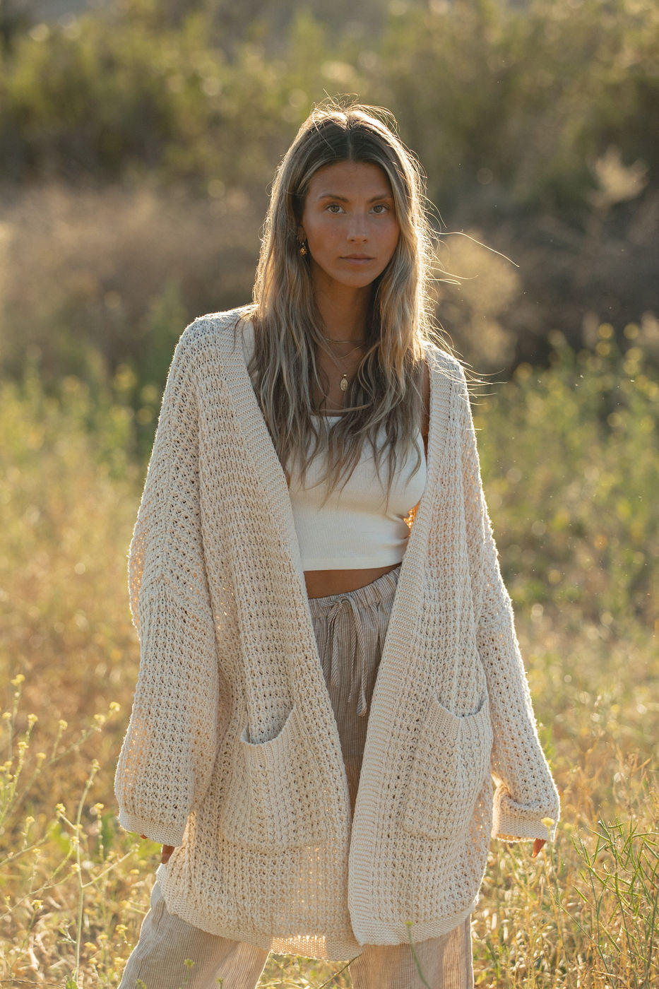 Lottie Oversized Cable Knit Cardigan for Women - Cozy Long Chunky Knit Sweater Open Front - Perfect for Fall, Winter & Layering Outfits