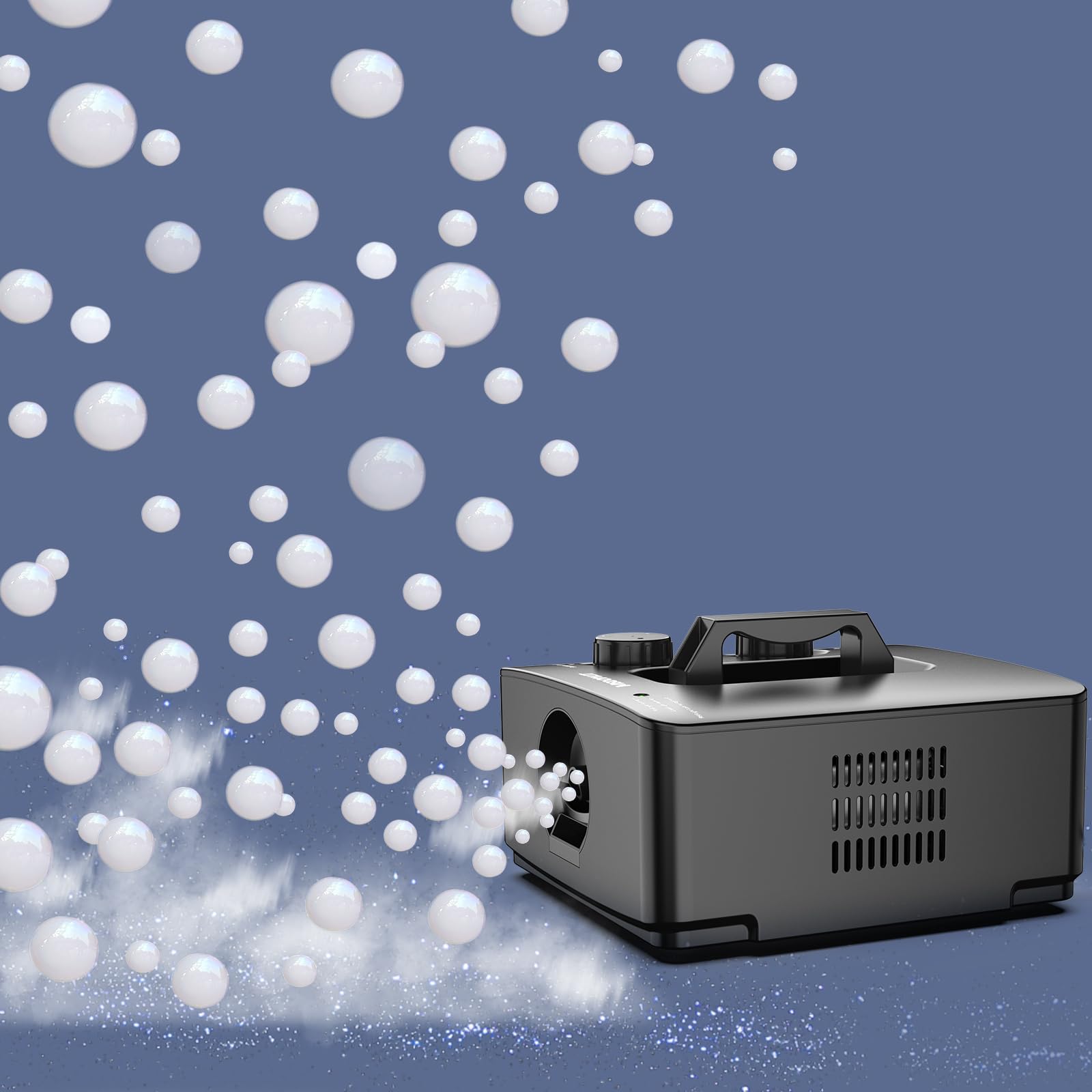 2-in-1 Fog Bubble Machine with 400W Powerful Motor | No-Spill Smoke Bubble Blower for Colorful Fog Bubbles | Perfect for Halloween Parties, Birthday Events, and Outdoor Gatherings | Indoor & Outdoor Use