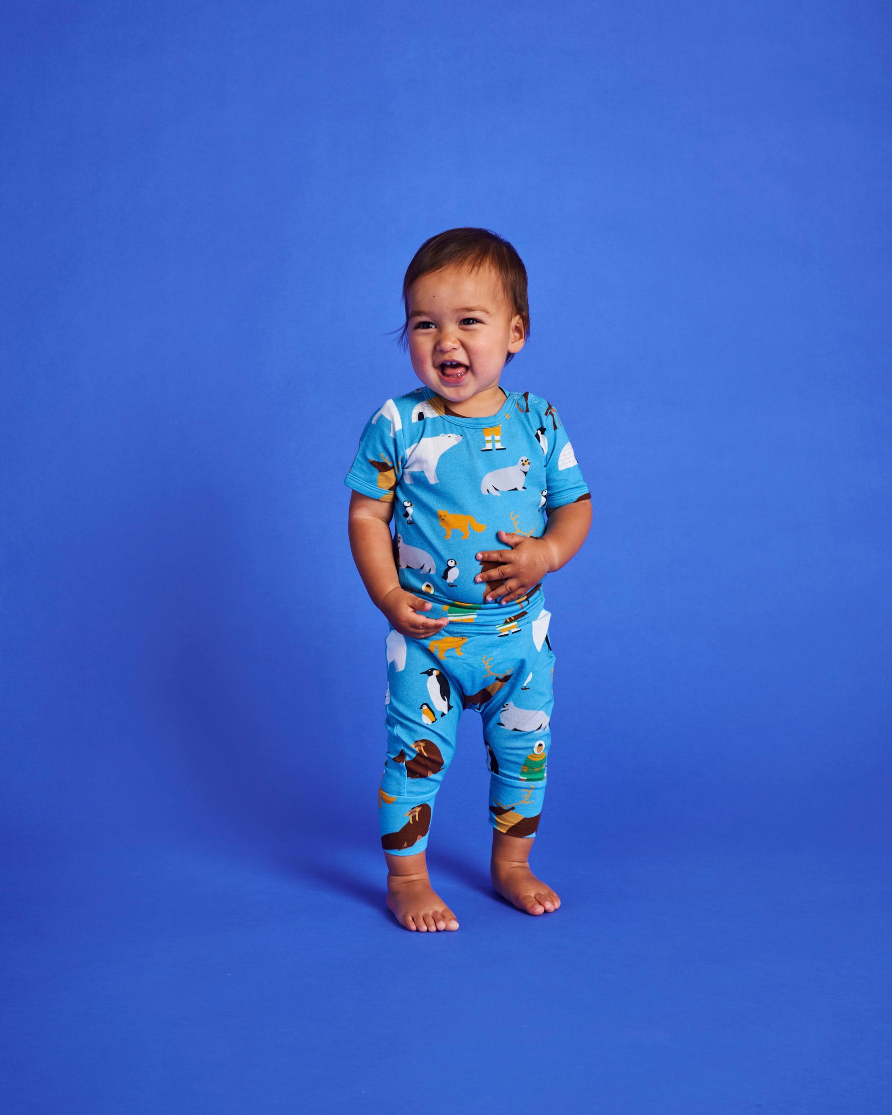 Arctic Circle Organic Cotton Short Sleeve Romper for Baby - Soft & Breathable Outfit for Summer, Playdates & Photo Shoots