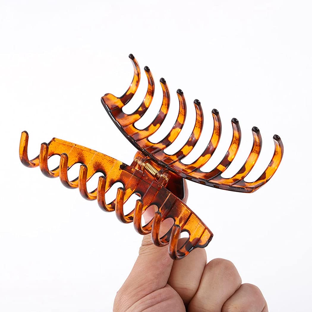 COSYOO Large Non-Slip Hair Claw Clips 2PCS - Strong Hold Fashion Hair Clips for Women, Decorative Jaw Clips for Thick Hair - Perfect for Workout, Office, and Everyday Hairstyles