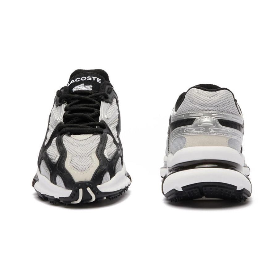 Lacoste Men's L003 2K24 124 Silver Black Sneakers - Stylish Casual Shoes for Men | Perfect for Everyday Wear, Work & Outdoor Activities
