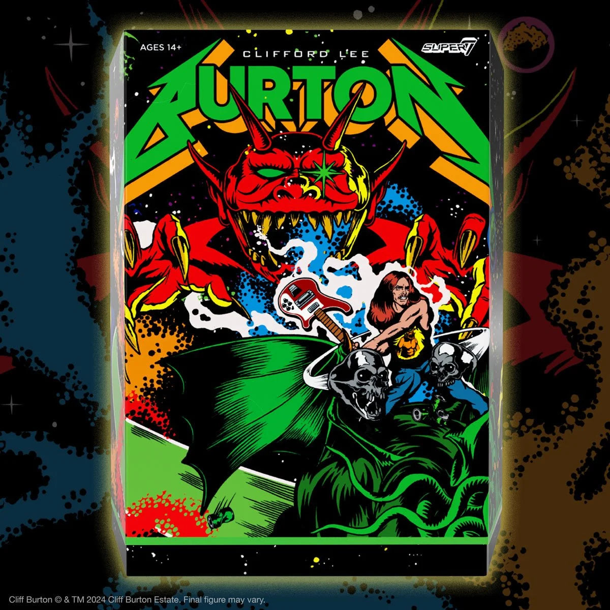 Cliff Burton Superhero Poster - The Ultimates 7-Inch Collectible Action Figure for Music Fans & Marvel Enthusiasts - Perfect for Home Decor, Gift Giving & Comic Book Displays
