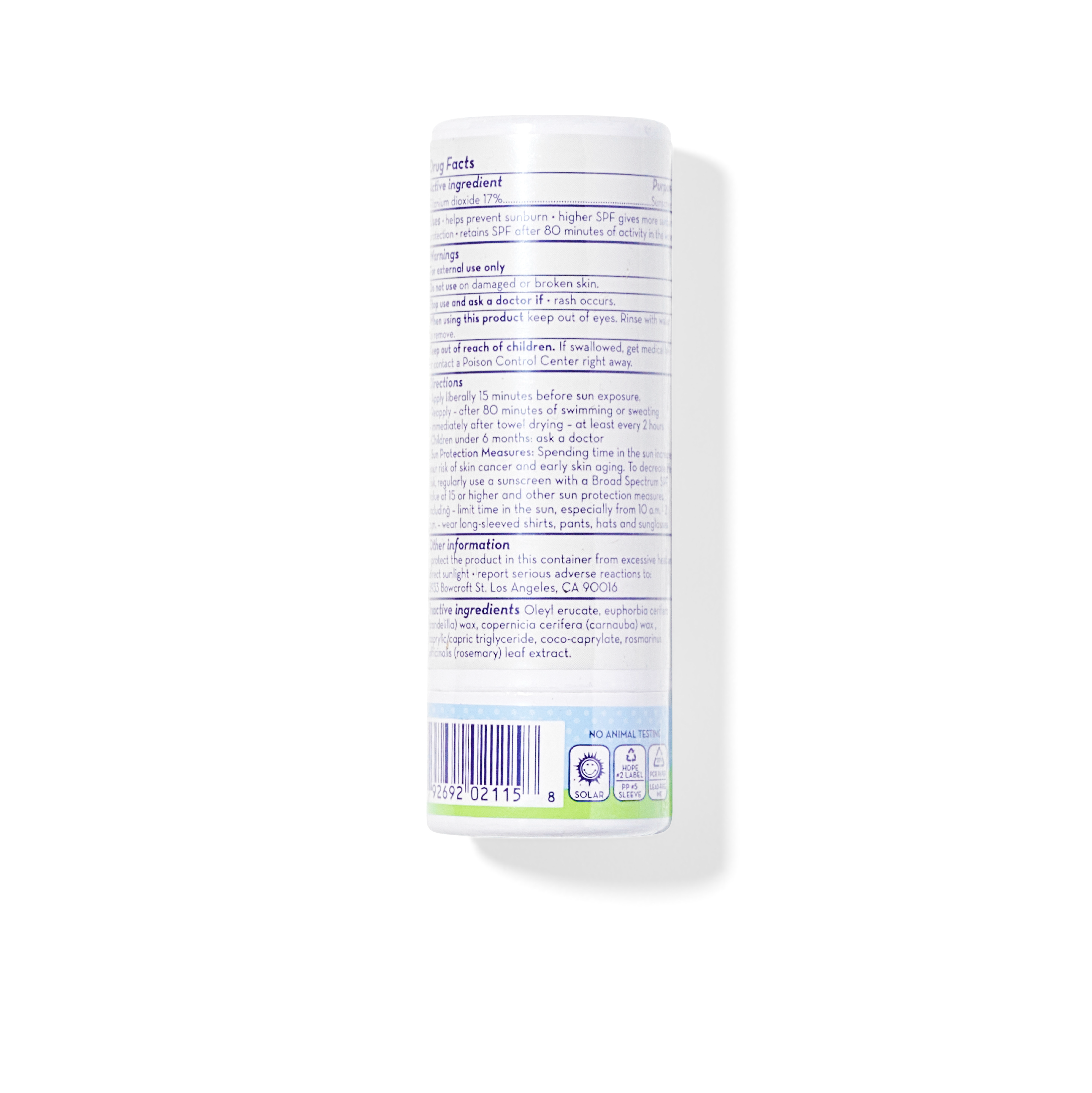 Fragrance-Free Super Sensitive™ SPF 30+ Broad Spectrum Sunscreen Stick - Gentle Protection for Sensitive Skin, Face & Body, Perfect for Outdoor Activities, Beach & Daily Use