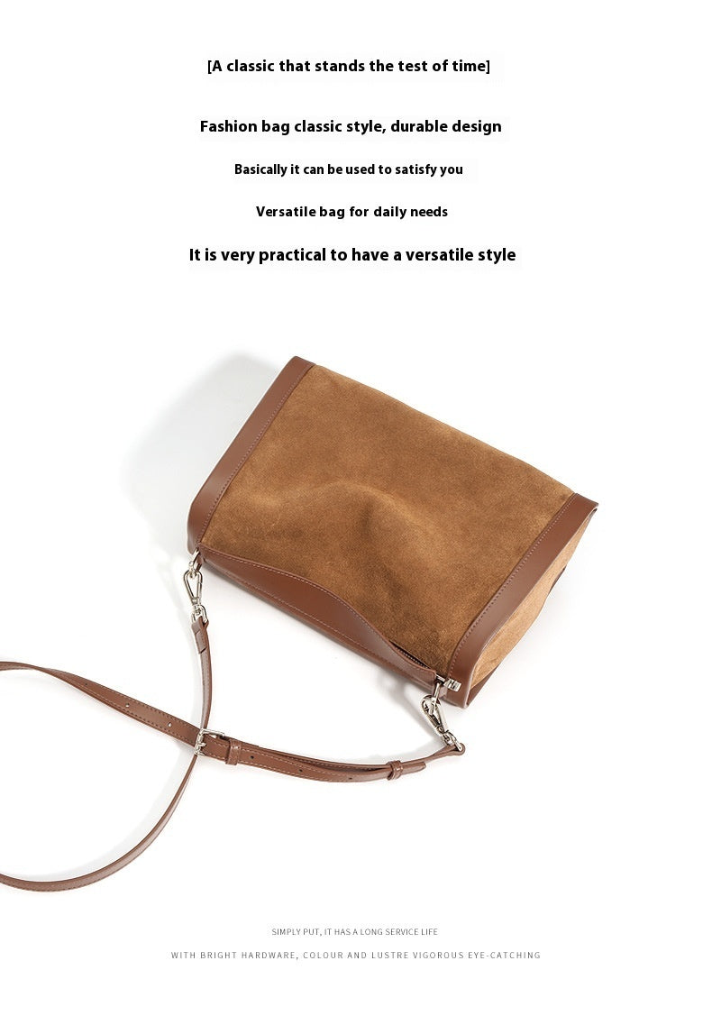 Genuine Leather Shoulder Messenger Bag for Men & Women - Stylish Tote & Crossbody Bag - Perfect for Work, Travel & Daily Use