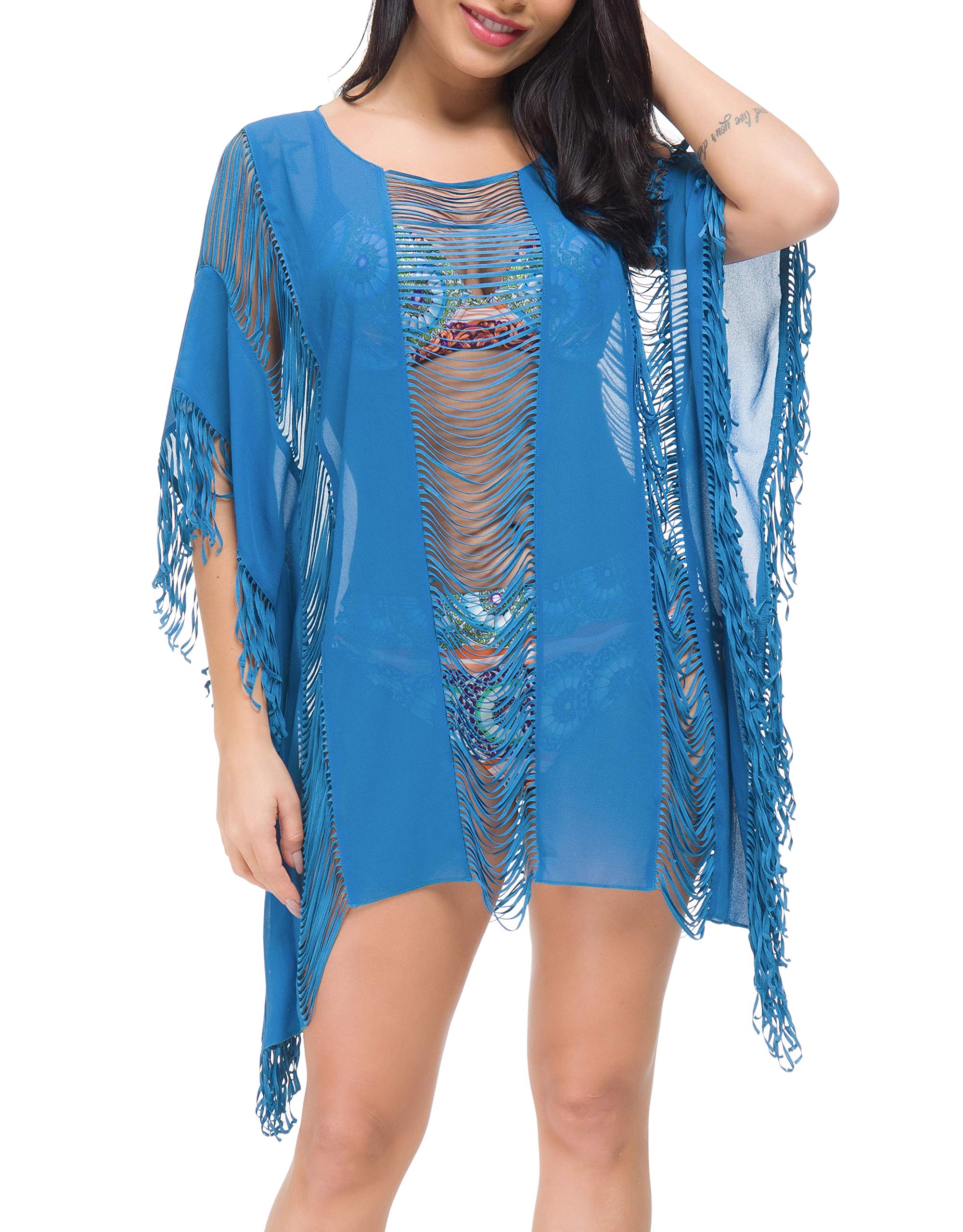 Costyleen Women's Chiffon Bikini Cover Up Beach Dress - Lightweight Swimwear Coverup for Pool, Beach & Vacation