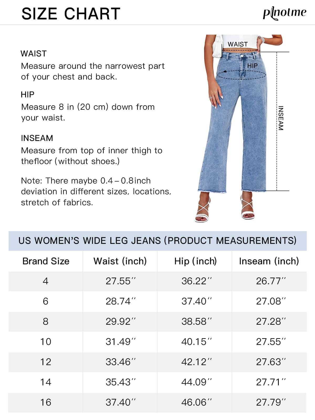 PLNOTME Women's Wide Leg Baggy Jeans - High Waisted Boyfriend Jeans with Raw Hem - Casual Stretch Denim Pants for Everyday Wear, Street Style & Lounge Comfort