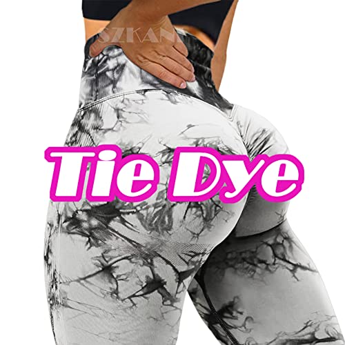 5e#-tie Dye)-black White