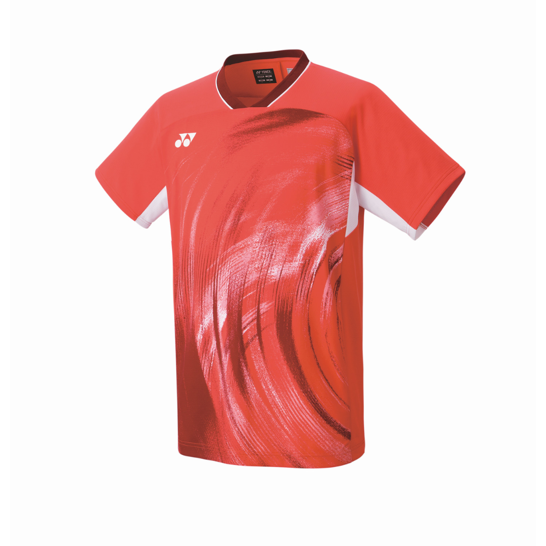 Yonex 10568 Men's Crew Neck T-Shirt - Breathable Cotton Athletic Shirt for Tennis, Golf & Casual Wear