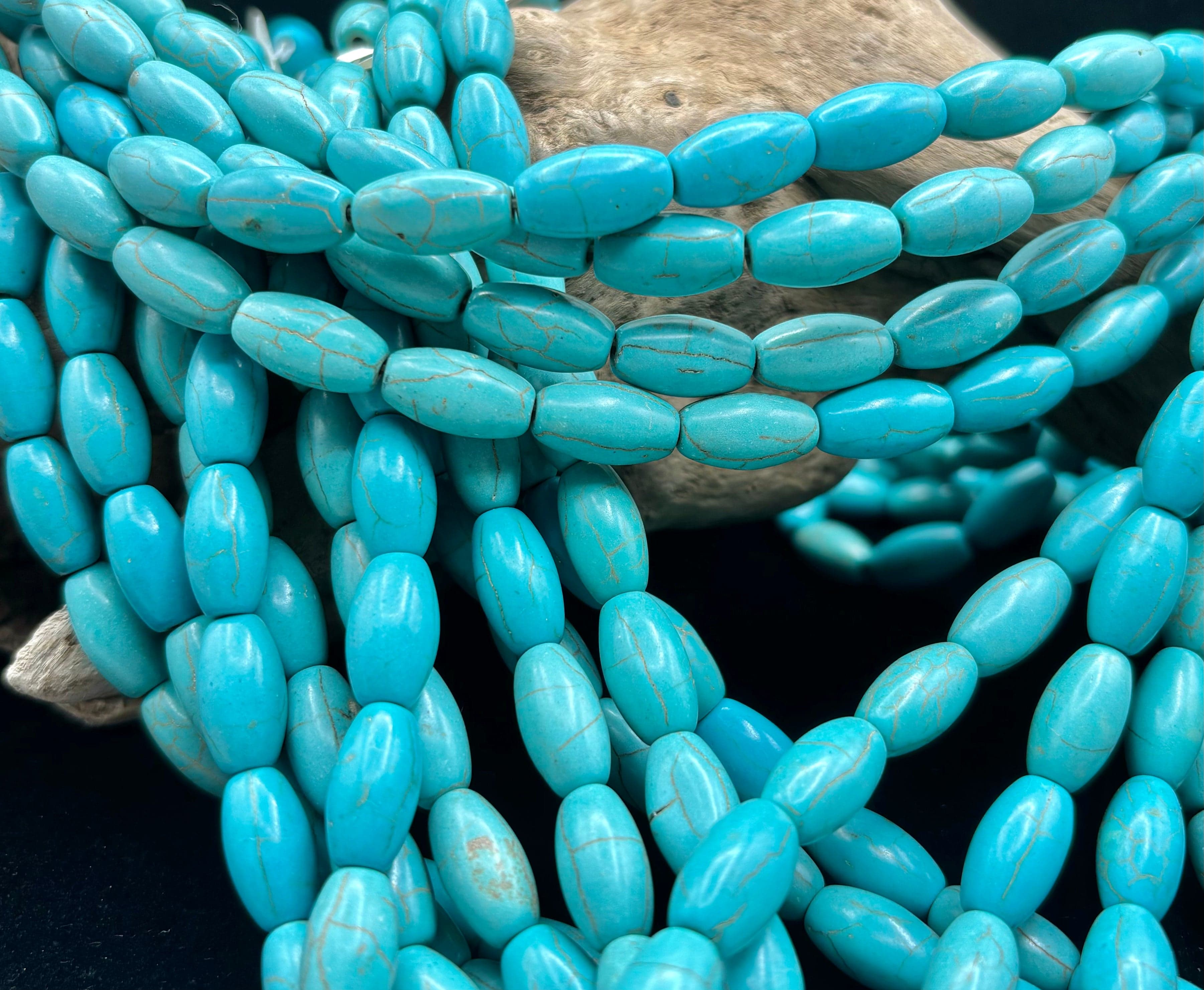 Blue Magnesite Bead Strands - Natural Healing Stone Jewelry for Necklaces & Bracelets | Perfect for Meditation, Stress Relief & Spiritual Balance