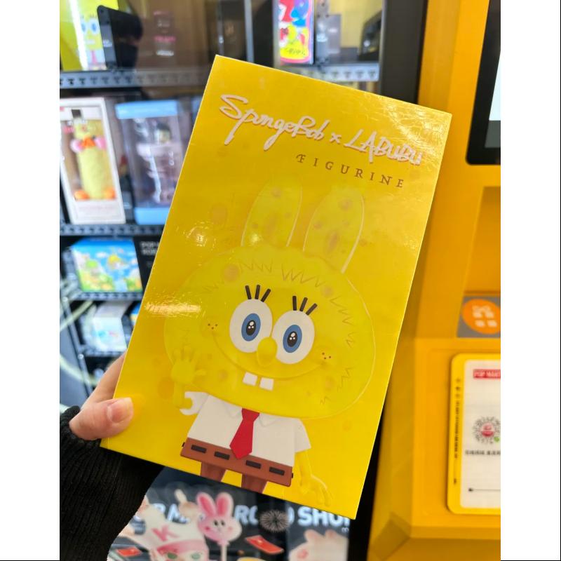 Labubu The Monsters SpongeBob Collectible Figurine - Limited Edition Cartoon Character Statue for Display & Gift - Perfect for Anime Fans, Home Decor, and Office Desk Accessories