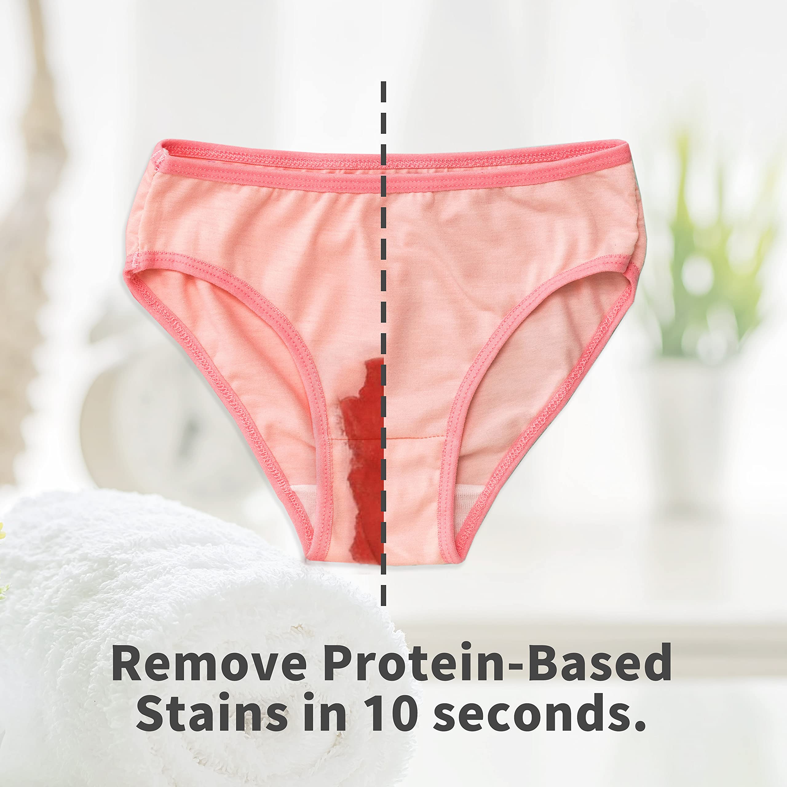 HH Herb&Health Feminine Wash & Panty Stain Remover - Natural Essential Oil Scented Vaginal Cleanser for Women | Gentle Vulva Care & Laundry Detergent | Daily Use for Lingerie, Underwear & Blood Stain Removal | Intimate Hygiene & Feminine Care Solution