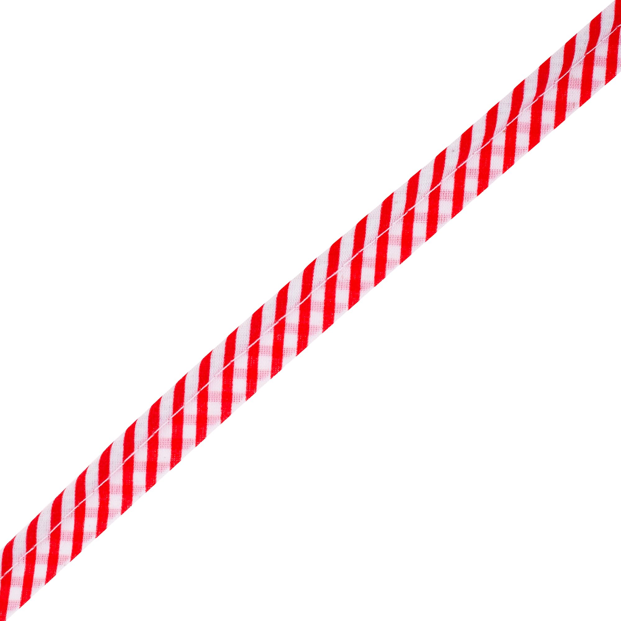 Mandala Crafts 1/2 Inch x 55 Yards Candy Cane Plaid Maxi Piping Bias Tape with Welting Cord - Upholstery Piping Trim for Sofa, Chair & Home Decor - Sewing Trim for DIY Projects, Costumes & Holiday Crafts