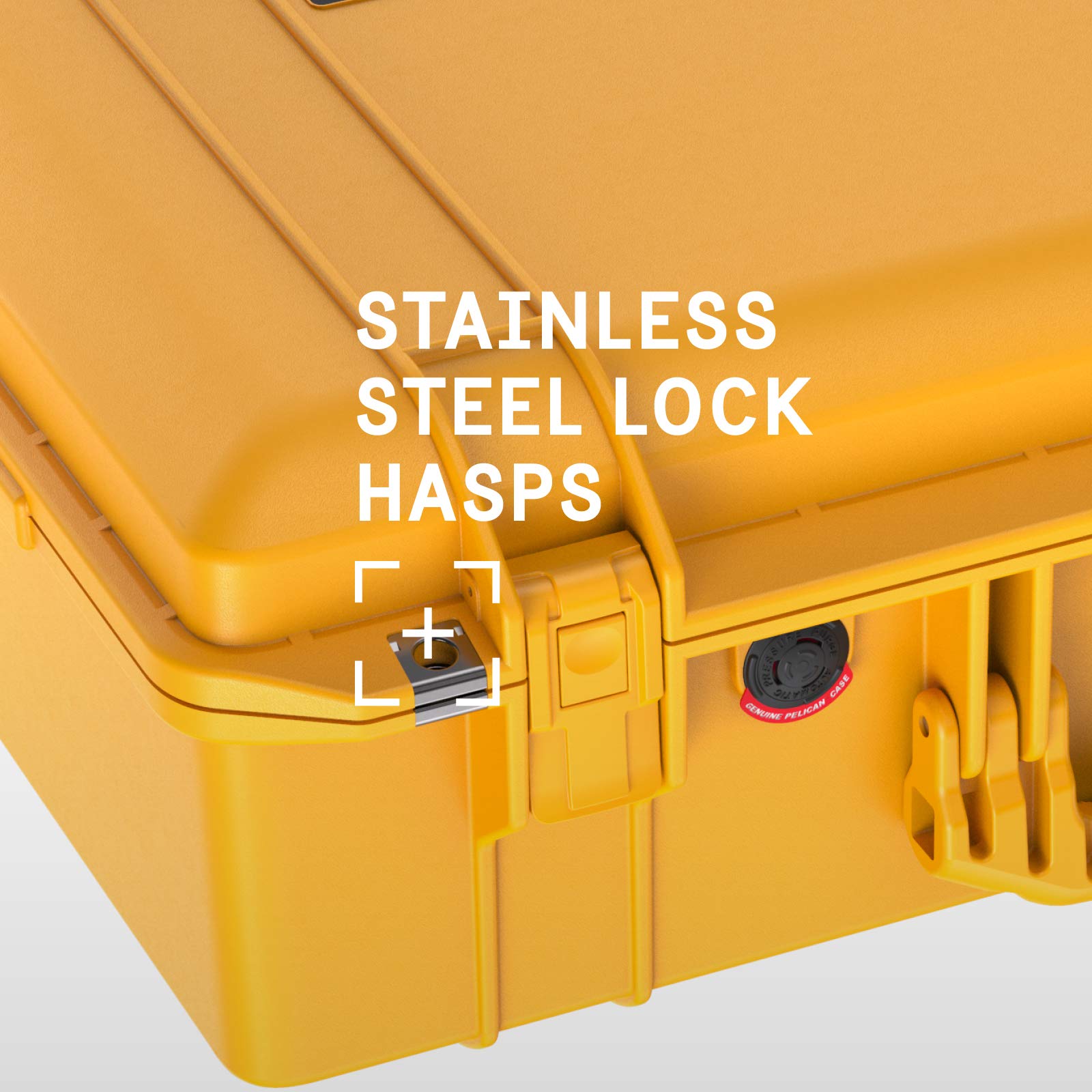 Pelican Air 1555 Waterproof Hard Case - Lightweight & Durable Yellow Travel Case for Camera, Drone & Electronics Protection | Perfect for Outdoor Adventures, Air Travel & Rugged Use