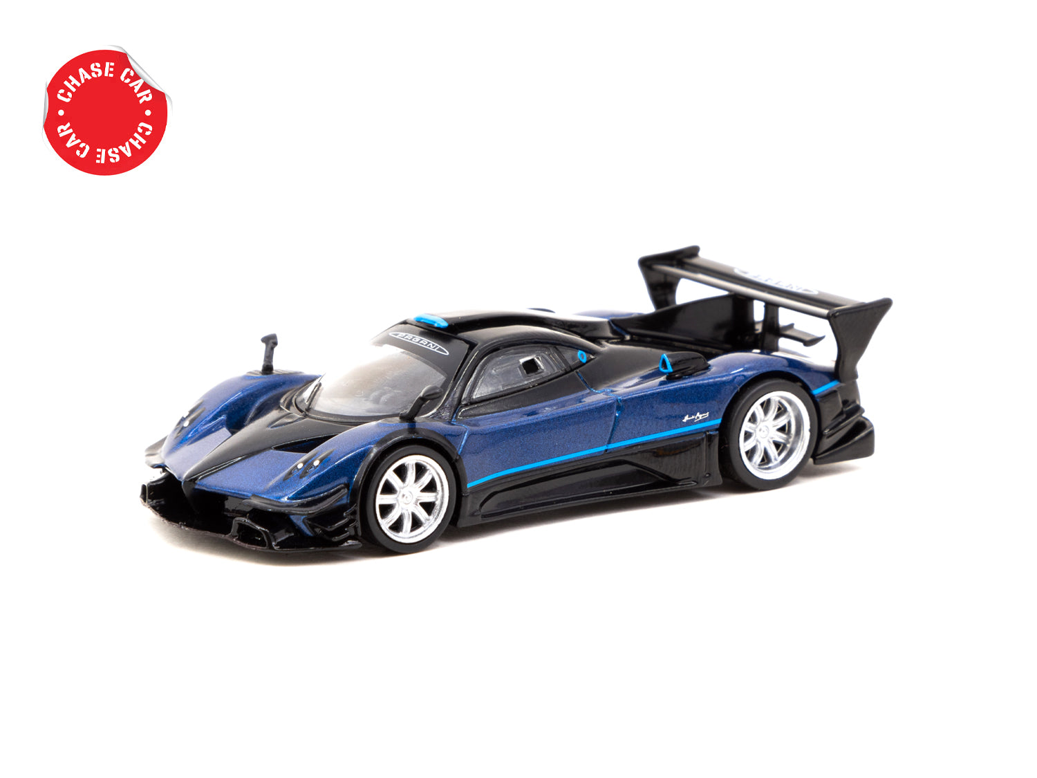 Tarmac Works 1/64 Pagani Zonda Revolución Blue Metallic Diecast Model Car - Collectible Miniature Vehicle for Display & Racing Scenes