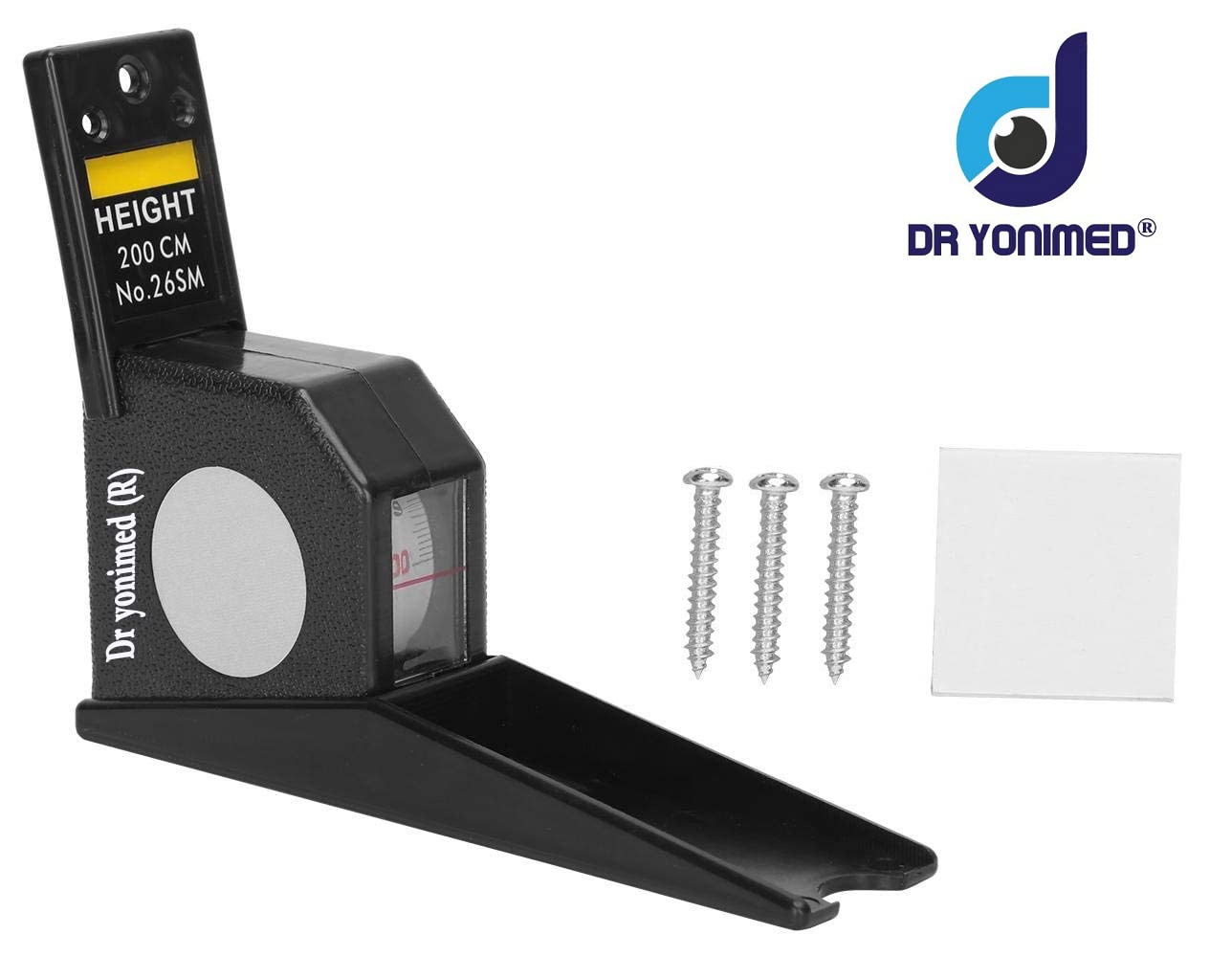 Dr Yonimed 200cm Wall Mounted Stadiometer - Accurate Height Measuring Tape for Adults & Kids | Perfect for Home, Clinic & School Health Checkups