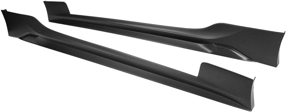 2017-2020 Toyota 86 TRD Style Side Skirts - Black PP Unpainted Rocker Panel - Matte Finish - Perfect for Car Enthusiasts & Street Racing Upgrades