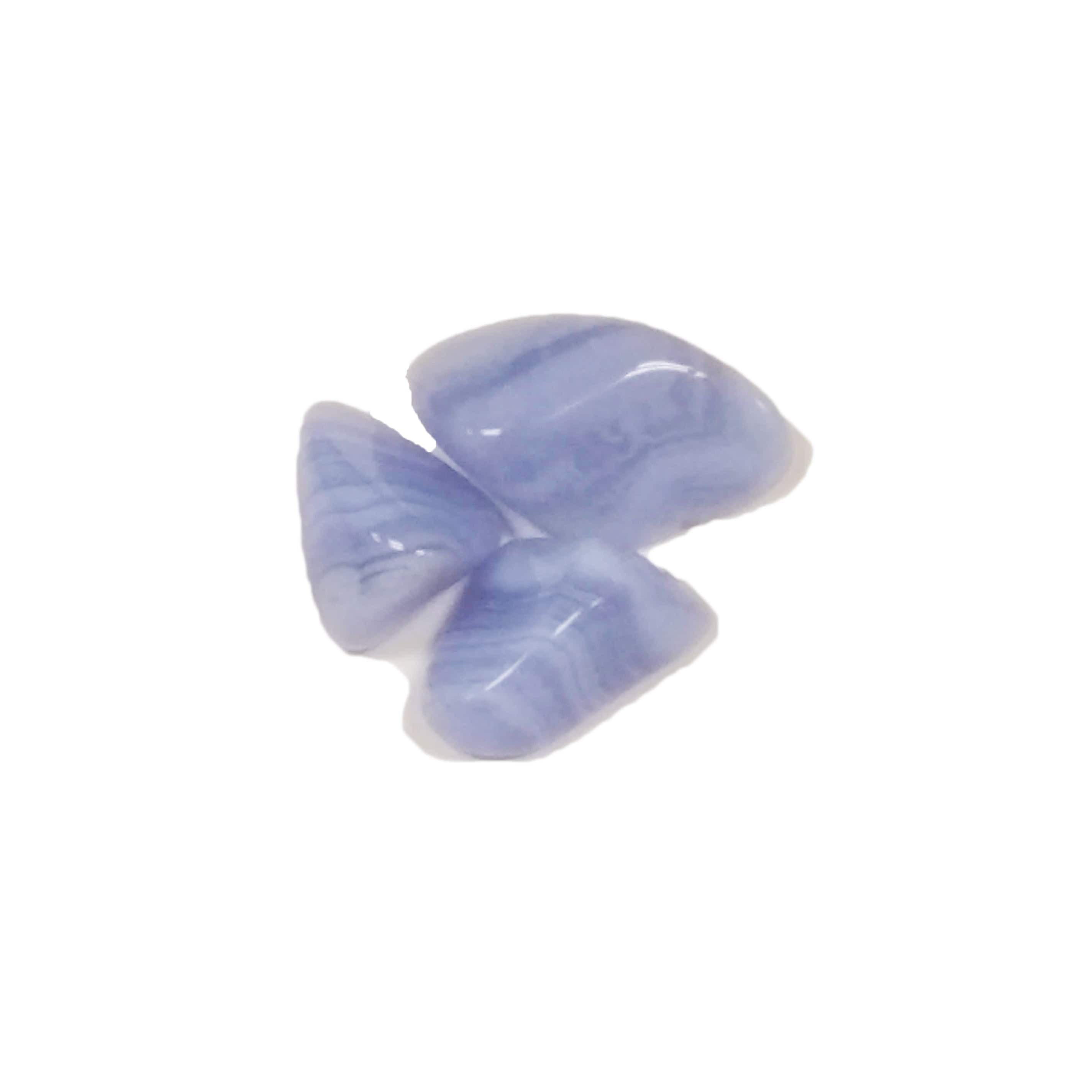 Blue Lace Agate Tumbled Pocket Stone - Healing Crystal for Stress Relief, Meditation & Positive Energy - Perfect for Home, Office & Travel