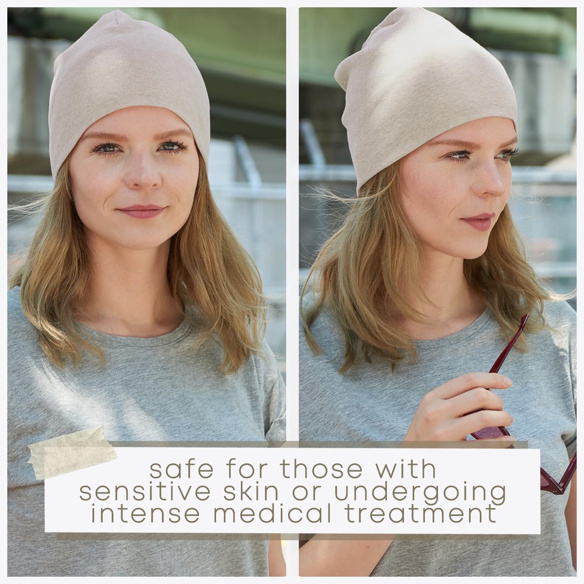 CHARM Men's & Women's Organic Cotton Beanie - Soft Slouchy Knit Winter Hat Made in Japan | Warm Unisex Beanie for Outdoor Activities, Skiing, Hiking & Casual Wear