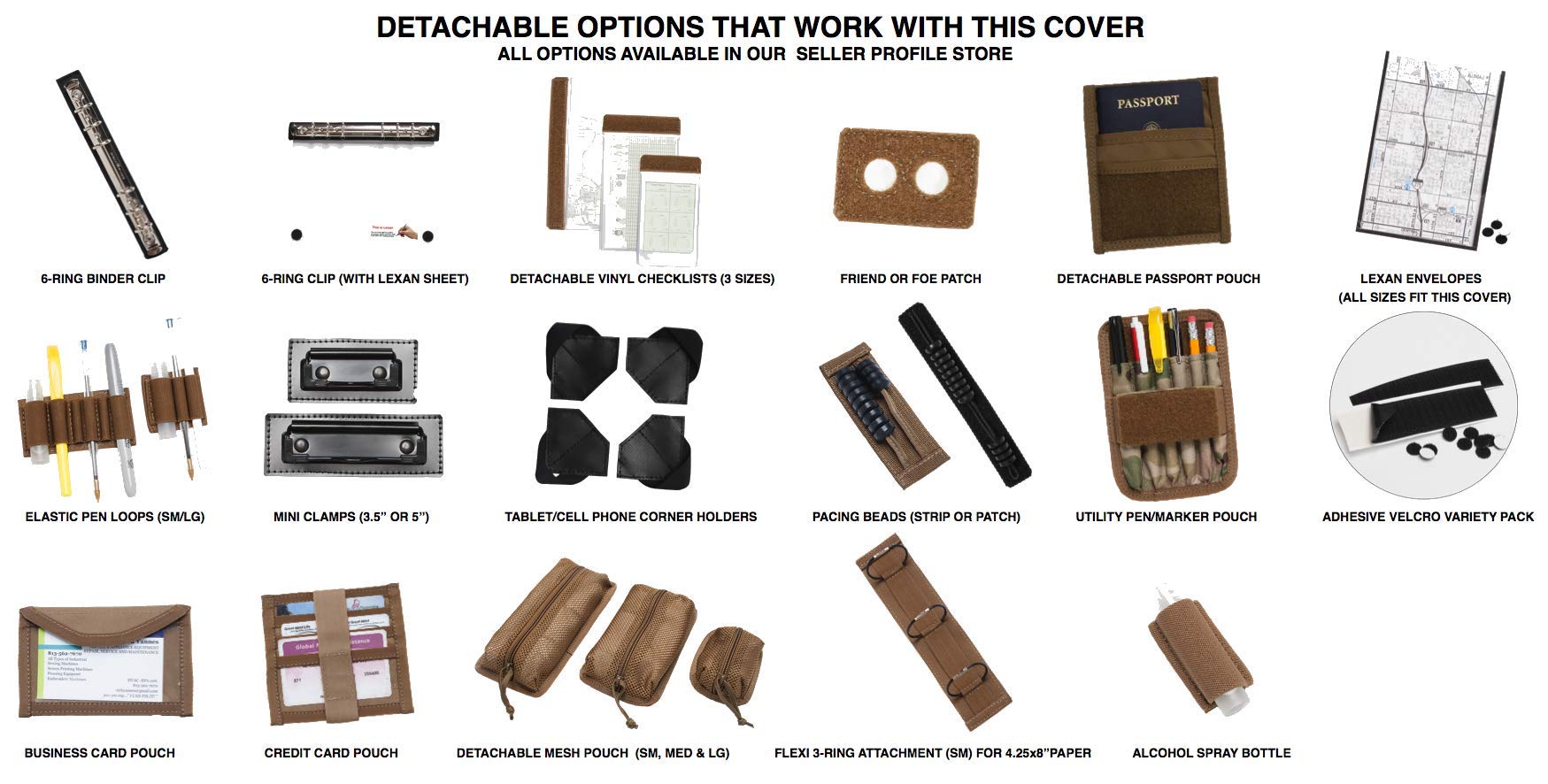 Tactical Notebook Cover - Military Grade Zippered Organizer for 8.5
