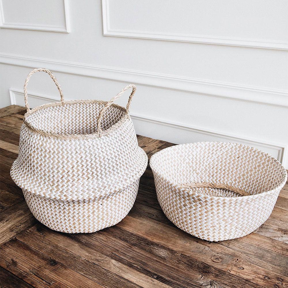 Finn Collapsible Rice Basket - Foldable Storage Container for Rice, Grains & Dry Food - Perfect for Kitchen Pantry Organization & Bulk Food Storage