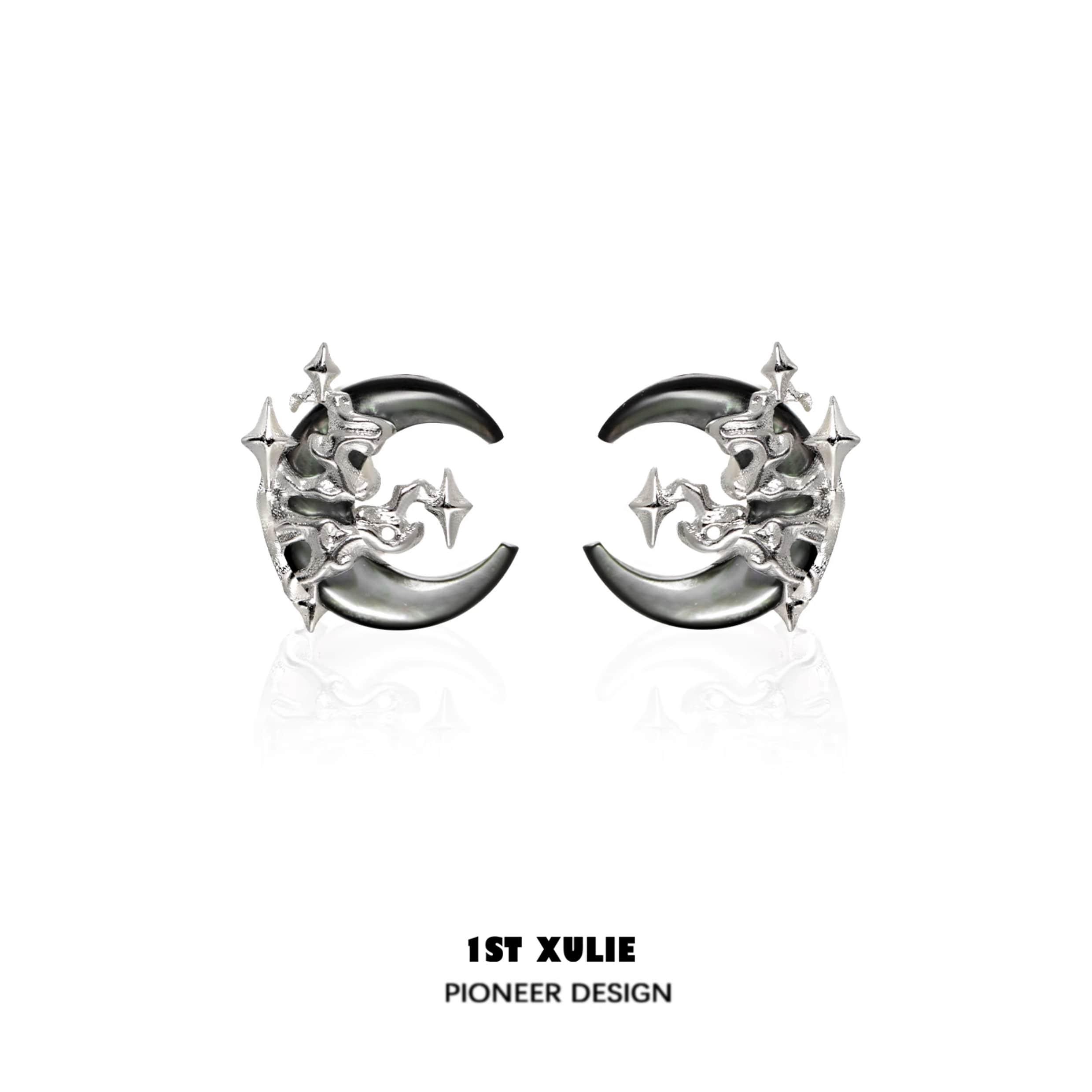 MYTH OF THE MOON S925 Sterling Silver Earrings for Women - Elegant Moon Phase Jewelry Gift for Birthday, Anniversary & Special Occasions