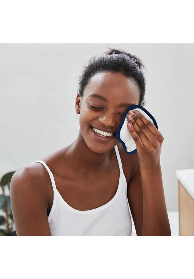 Dock & Bay Reusable Makeup Remover Pads - Eco-Friendly & Washable Cotton Rounds for Gentle Face Cleansing | Perfect for Travel, Gym & Daily Skincare Routine