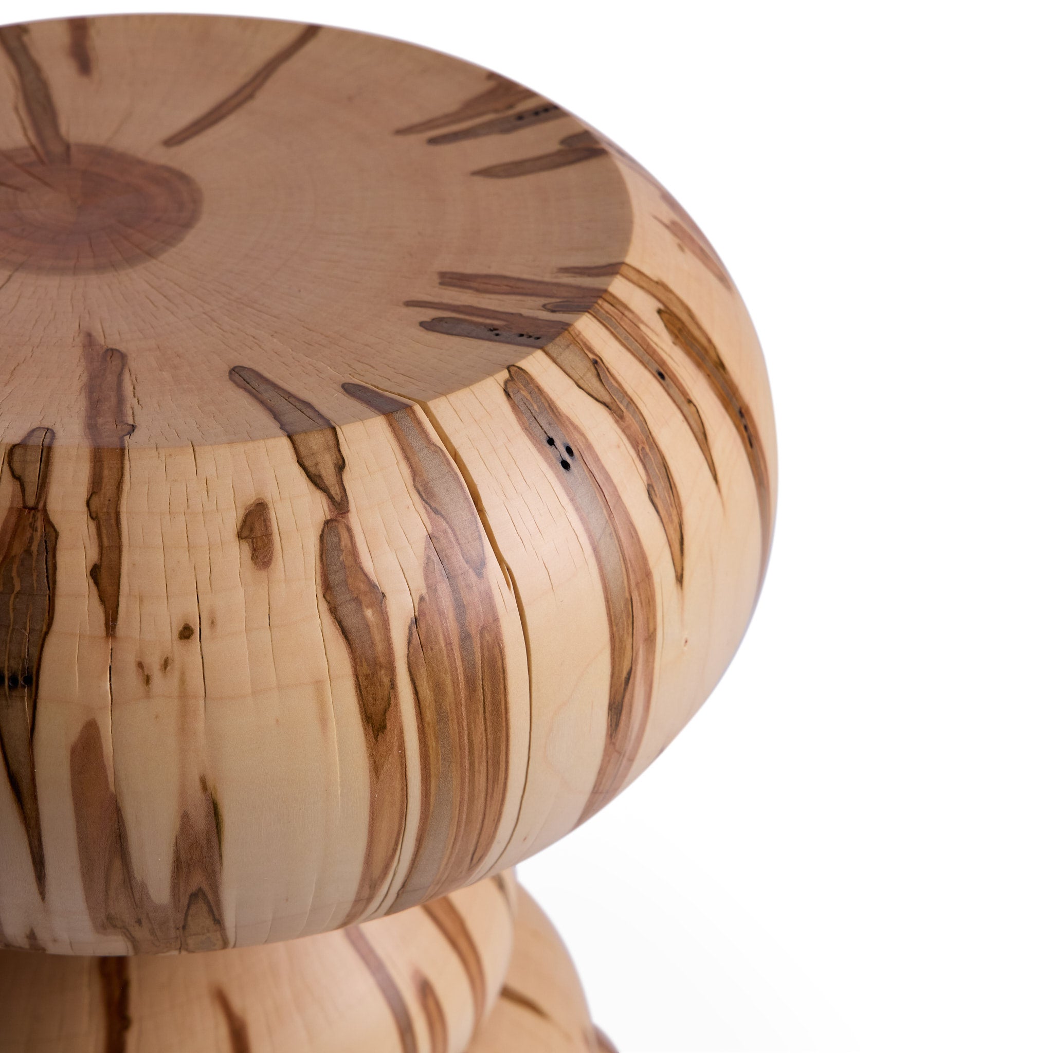 Premium #2 Squish Pedestal in Ambrosia Maple - Handcrafted Wooden Stand for Home Decor, Kitchen Countertop, or Bathroom Organizer