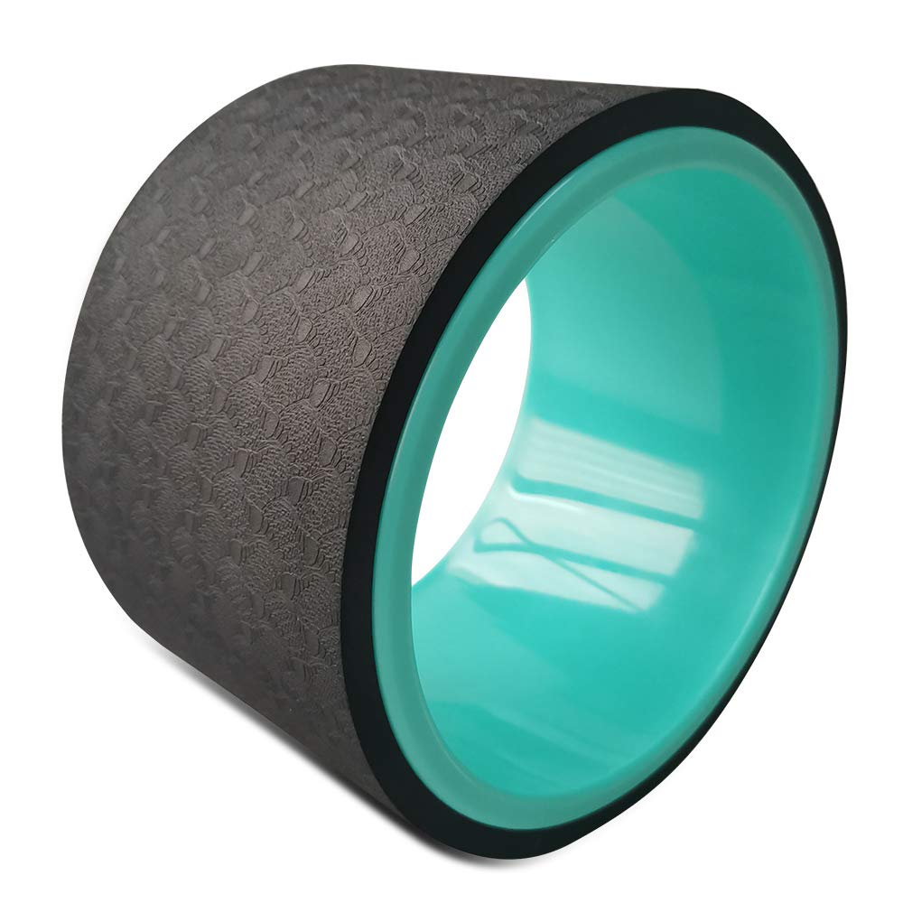 NGT 6 Inch Yoga Wheel for Back Pain Relief - Strongest & Most Comfortable Dharma Yoga Prop Wheel for Stretching, Flexibility & Deep Back Massage