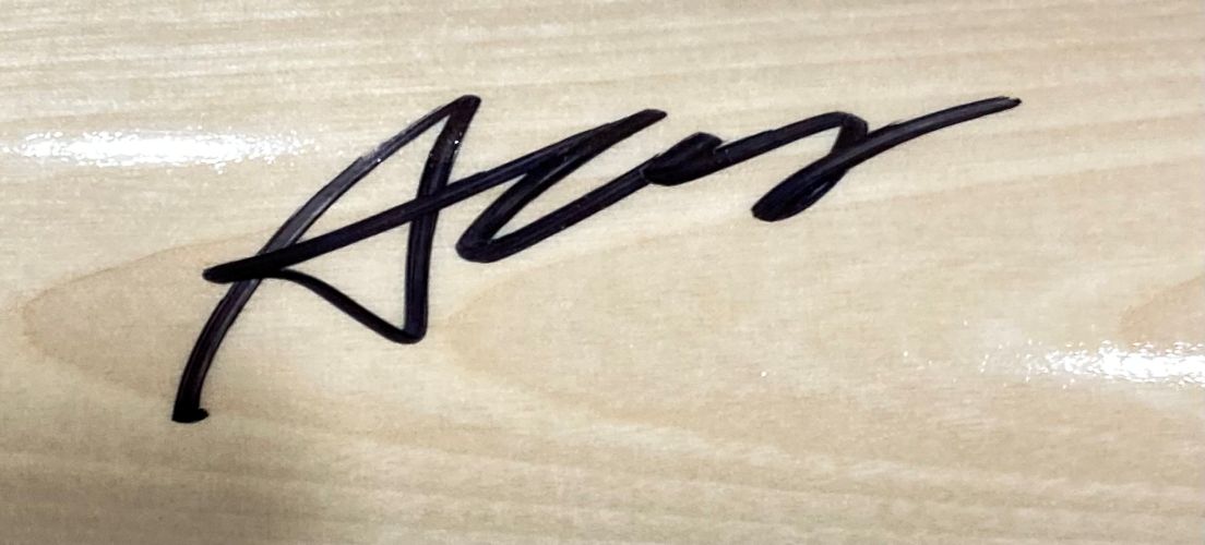 Austin Wells New York Yankees Autographed Tan Rawlings Pro Baseball Bat - Authentic Signed Collectible for MLB Fans - Perfect for Display, Memorabilia Collections & Yankees Gifts