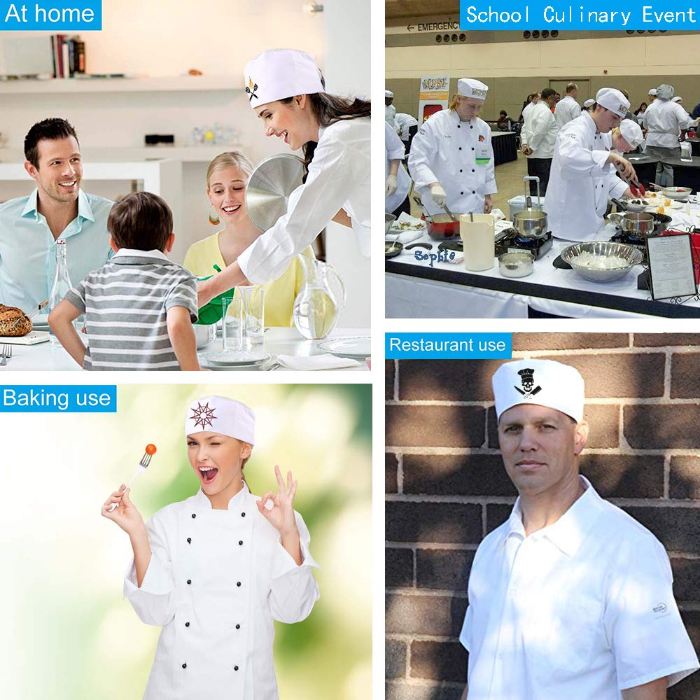 Personalized Custom Chef Hat for Bakers & Cooks - Breathable Mesh Top Kitchen Cap - Perfect for Professional Chefs, Home Cooking & Culinary Gifts
