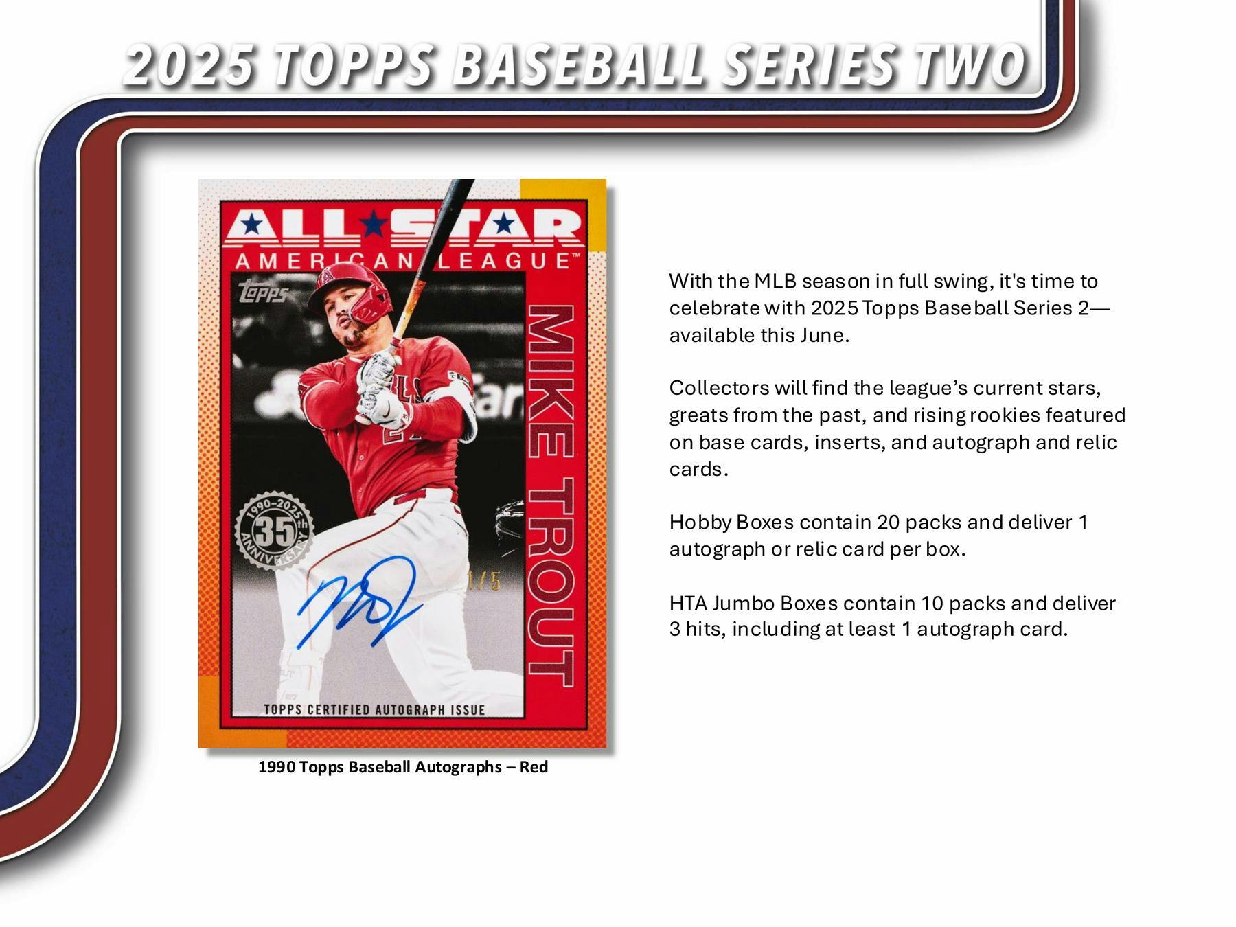 2025 Topps Series 2 Baseball Hobby Jumbo Box - Pre-Order Now | MLB Trading Cards Collection | Perfect for Collectors, Investors & Fantasy Baseball Fans