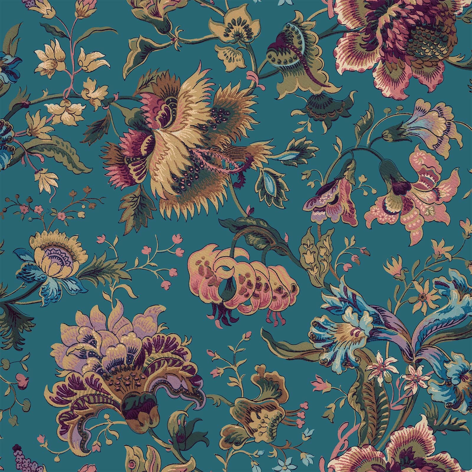MAJORELLE Premium Wallpaper - Azure Blue Sample Roll for Living Room & Bedroom Decor
