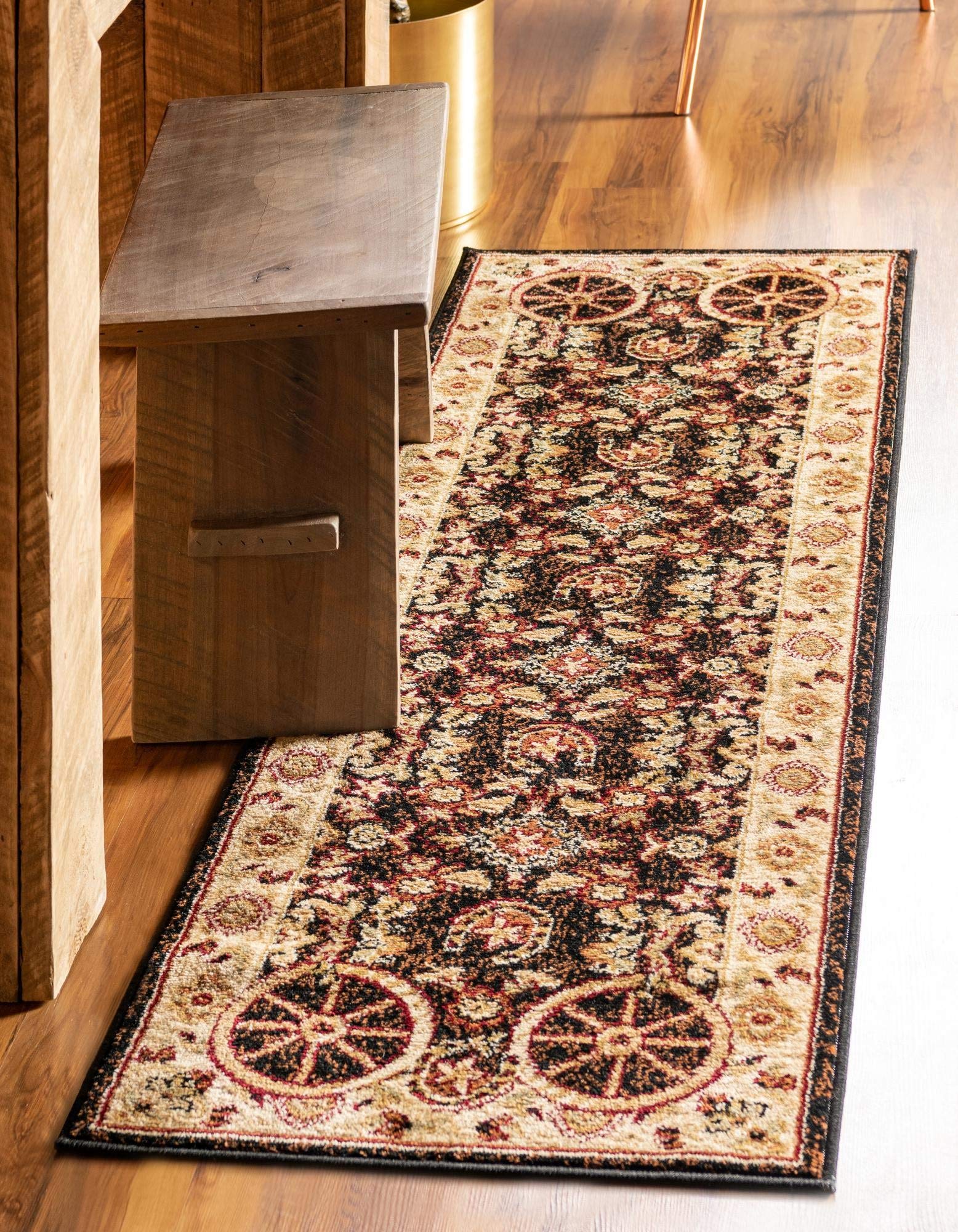 Premium 12 Ft Black Runner Rug - Soft Medium-Pile Carpet for Hallway & Entryway | Durable Non-Slip Home Decor | Perfect for High Traffic Areas, Living Rooms & Bedrooms