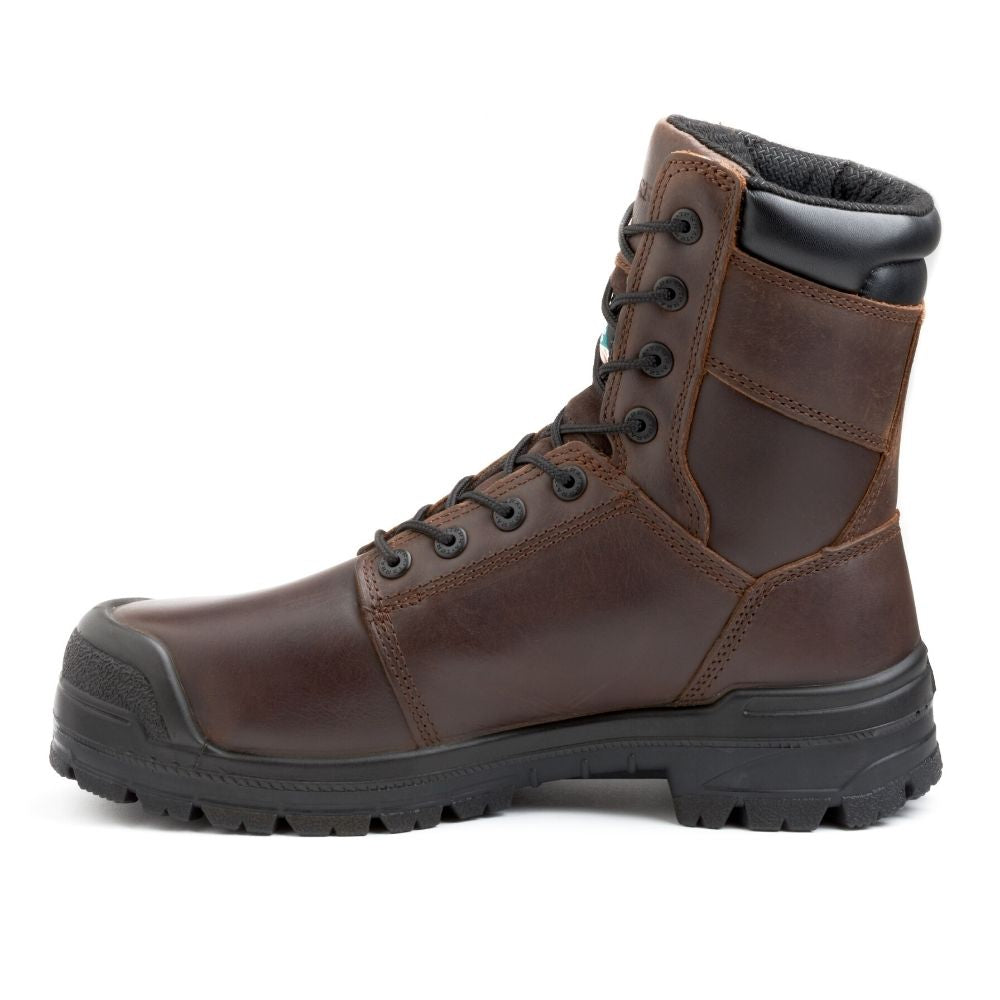 Terra Contractor TR0A4NQZBRN Men's Size 8 Composite Toe Safety Work Boots - OSHA Approved for Construction, Warehouse & Industrial Work