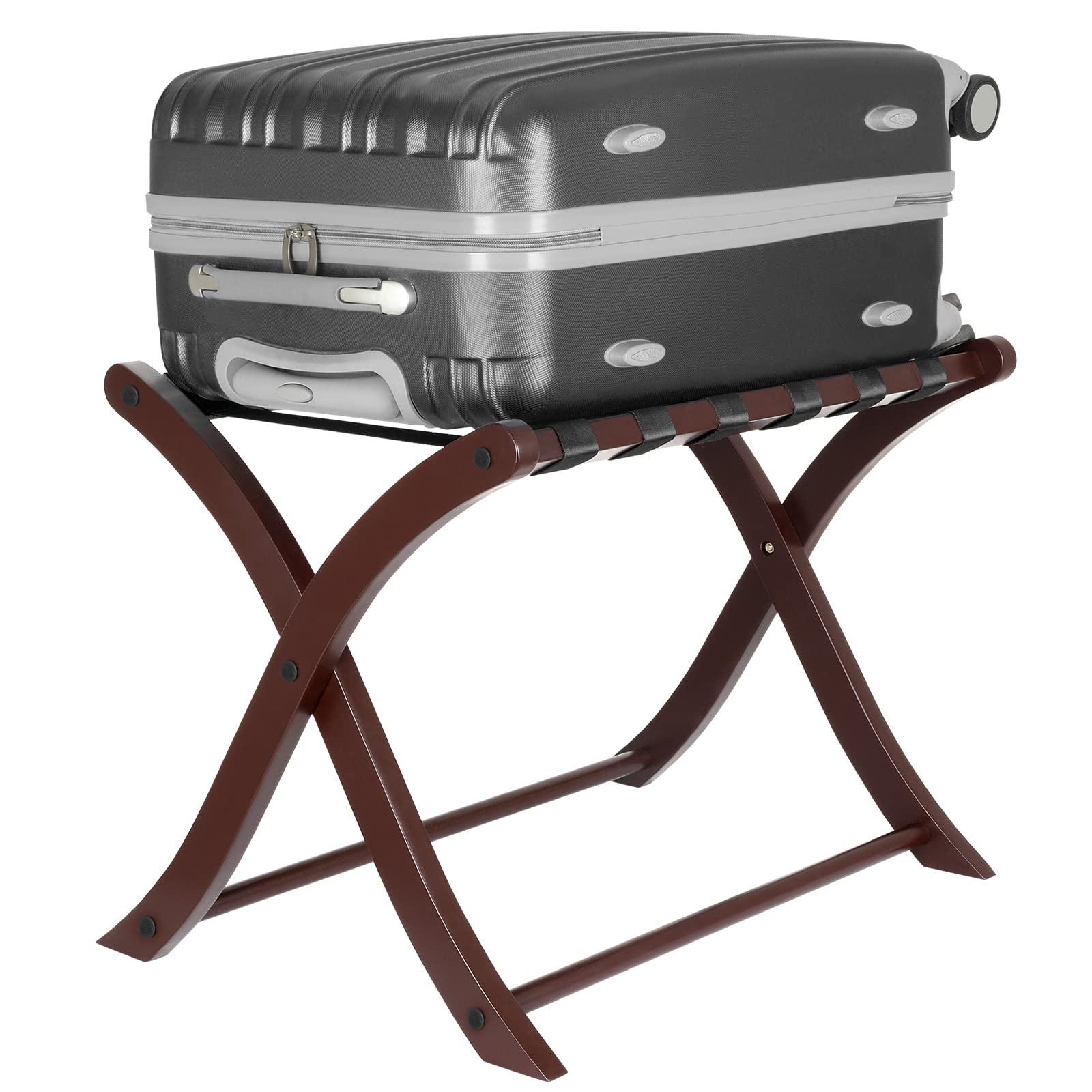 Foldable Luggage Rack - Space Saving Suitcase Stand for Bedroom, Guest Room, Hotel & Living Room - Perfect for Travel Storage & Organization